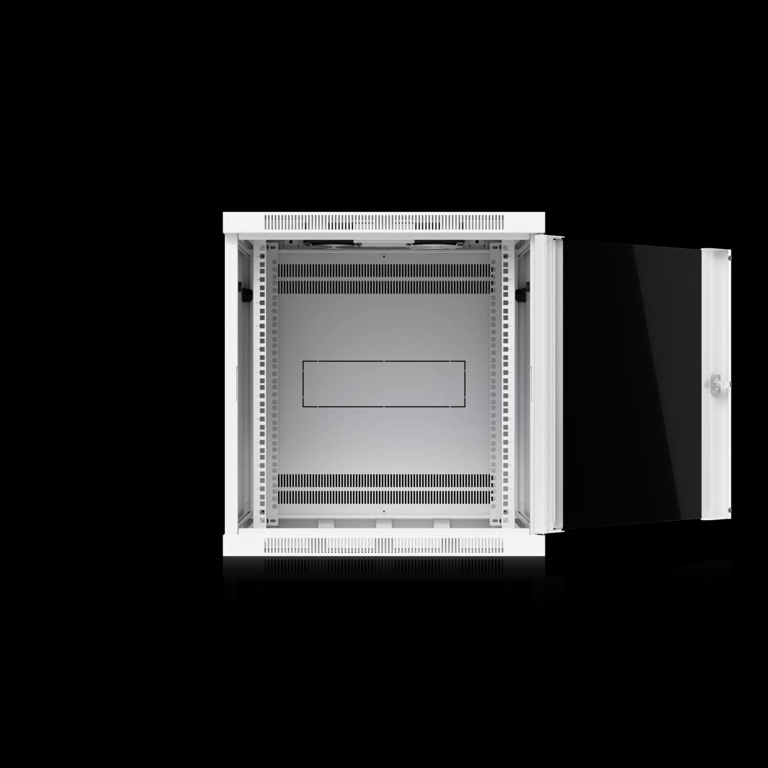 12U Rack Cabinet, 600 mm, Glass Door
