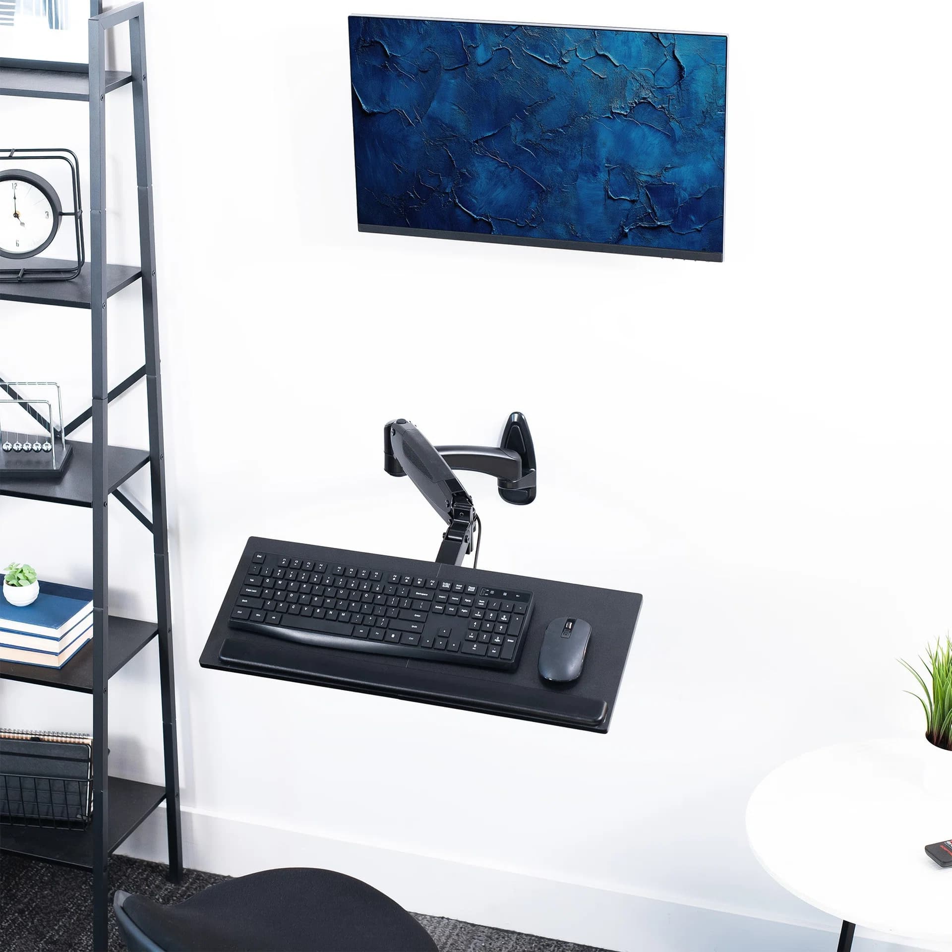 Pneumatic Wall Mounted Keyboard Tray
