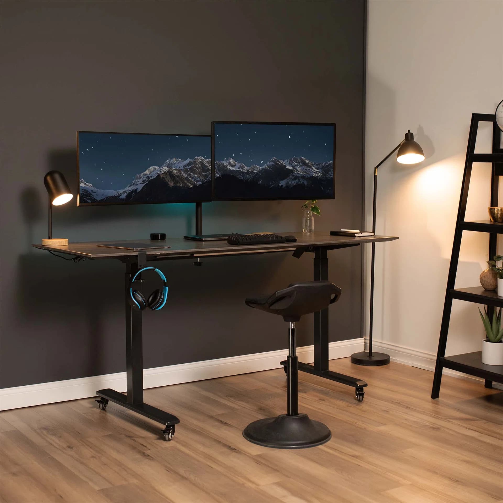 Dual Monitor Desk Mount - 13" to 34" Screens
