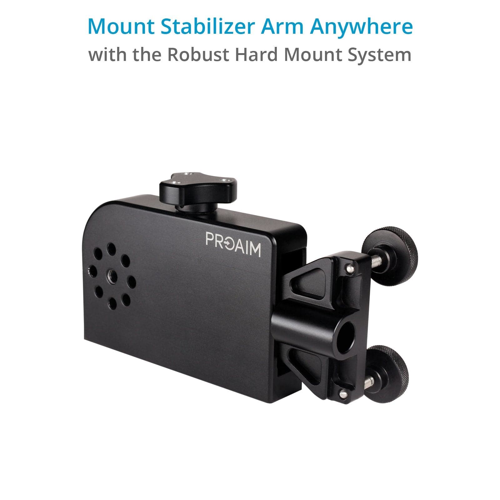 Hard Mount Kit for Camera Stabilizer Arm | For Speed Rail & Mitchell Gear
