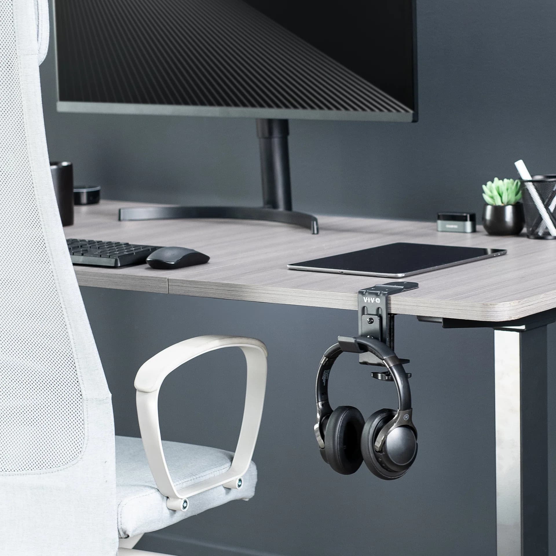 Under Desk Leg Clamp Hook
