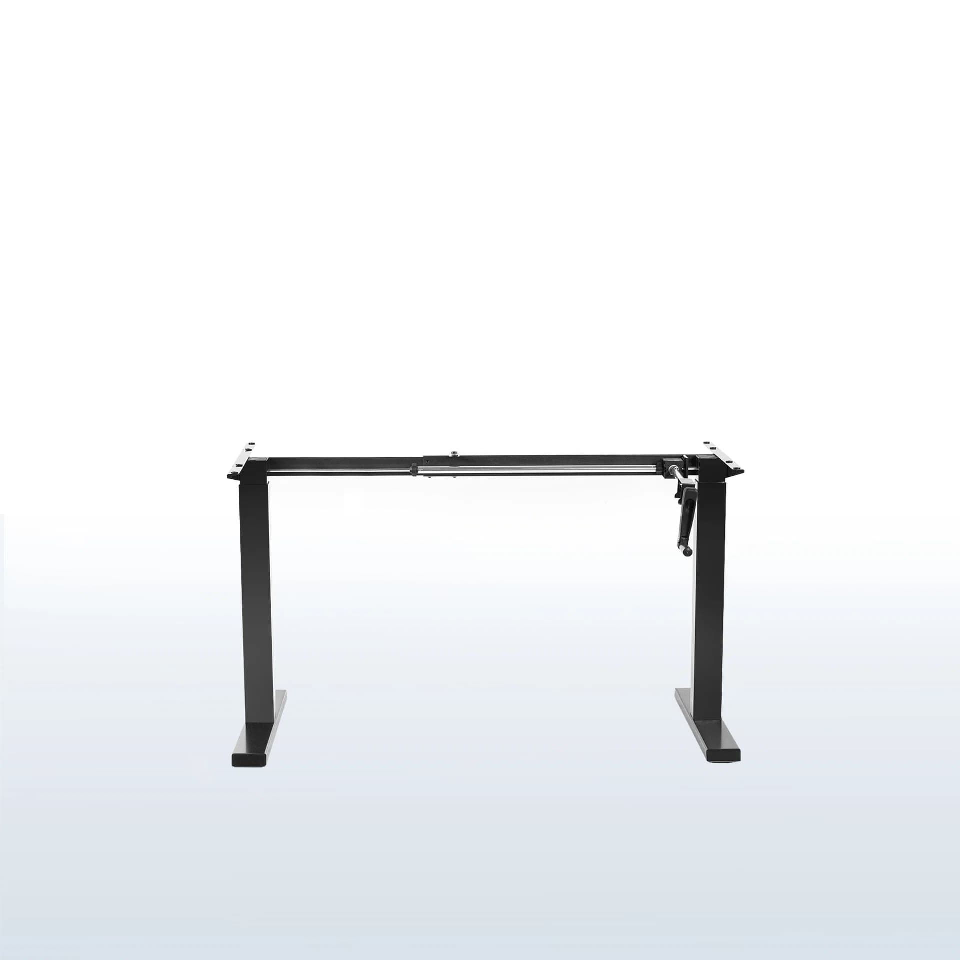Compact Crank Height Adjustable Desk Frame