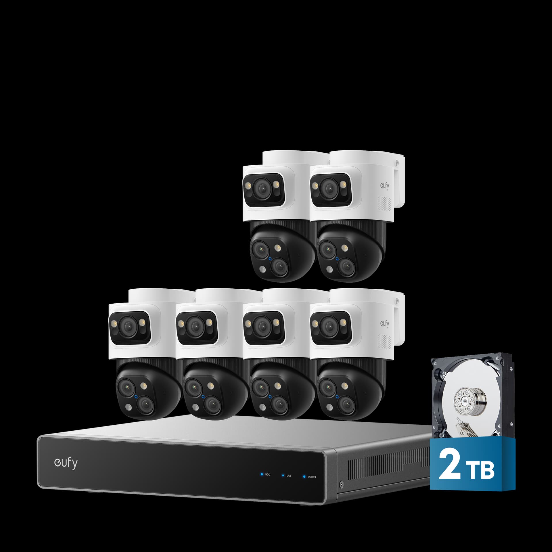 eufy 6-Cam Kit PoE NVR Security System S4 Max