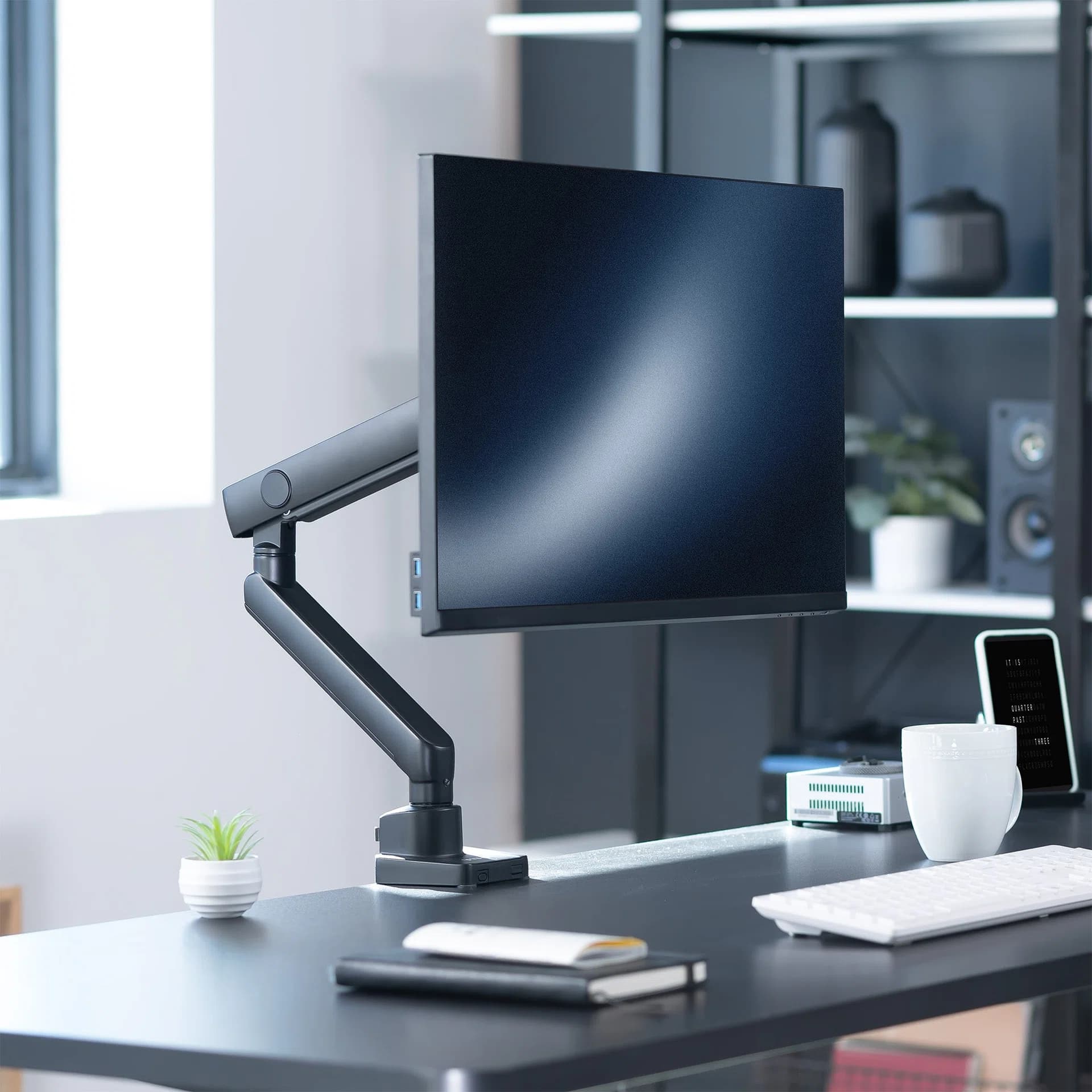 Mechanical Arm Single Monitor Desk Mount - 17" to 40" Screens