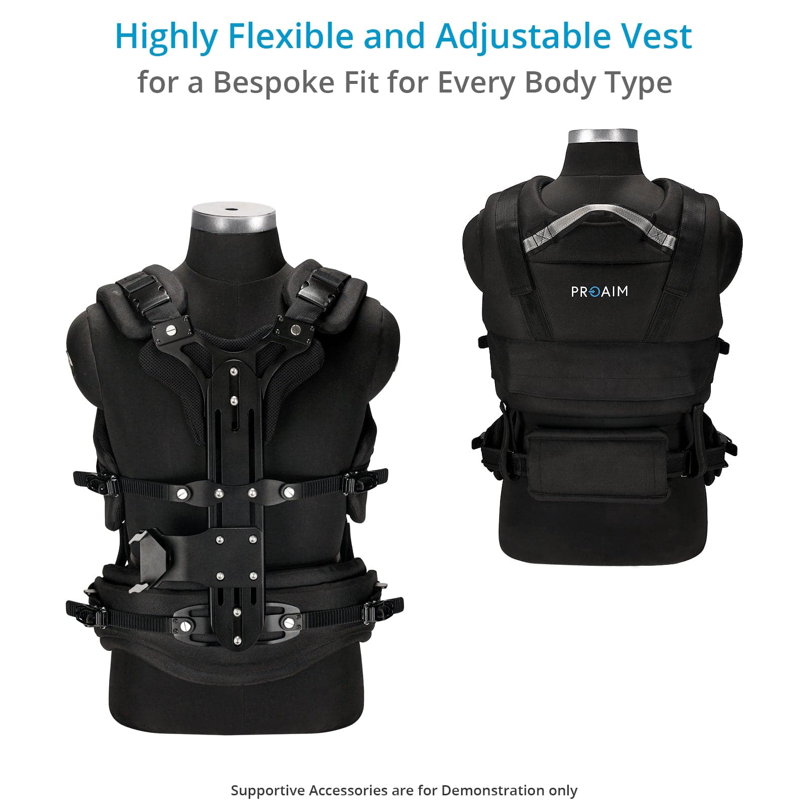 Cinema Pro Arm & Vest for Handheld Video Camera Stabilizers. Payload: 15-29kg / 33-63.8lb