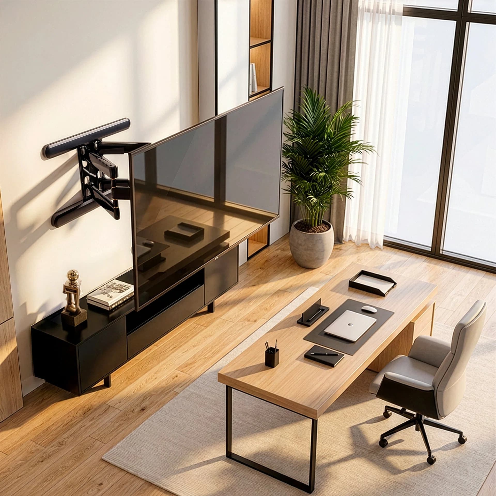 VIVO PRO Premium Aluminum Full Motion TV Wall Mount - 37" to 86" Screens