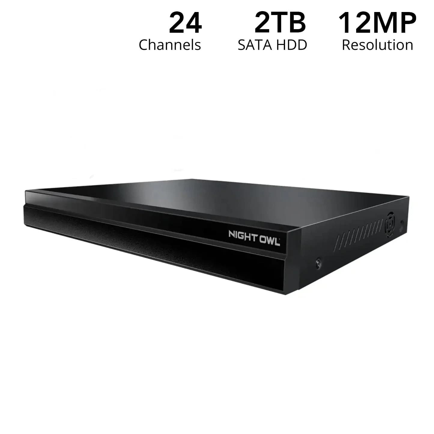 24 Channel 12MP eNVR with 8 POE Ports and 16 Wi-Fi - No HDD - Add up to 24 Total Devices