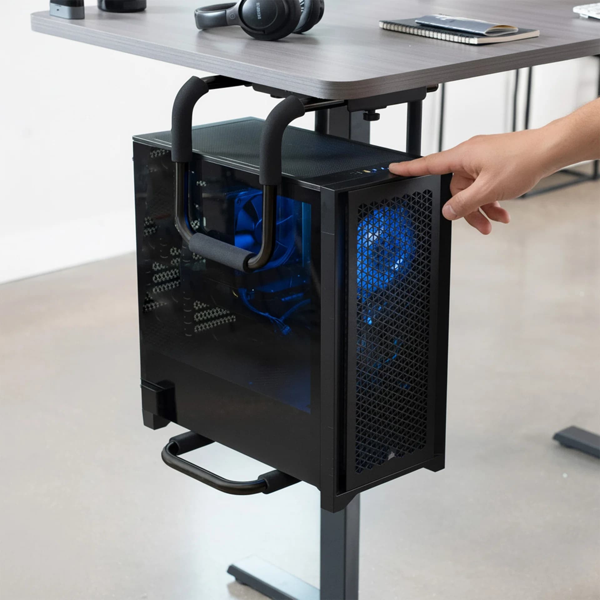 Large Heavy Duty Under Desk PC Mount
