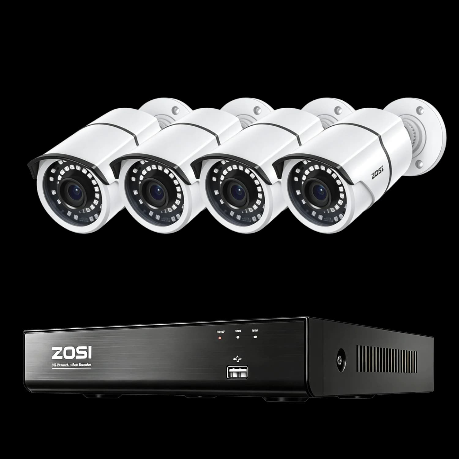 C261 8-Camera White 5MP 8-Channel PoE System — 2TB