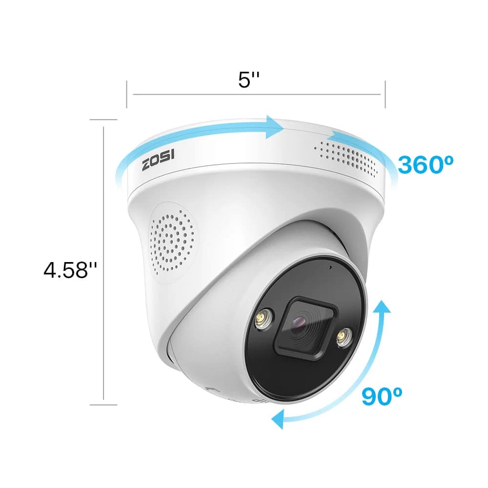 C225 4K PoE IP Camera with Starlight Night Vision — White