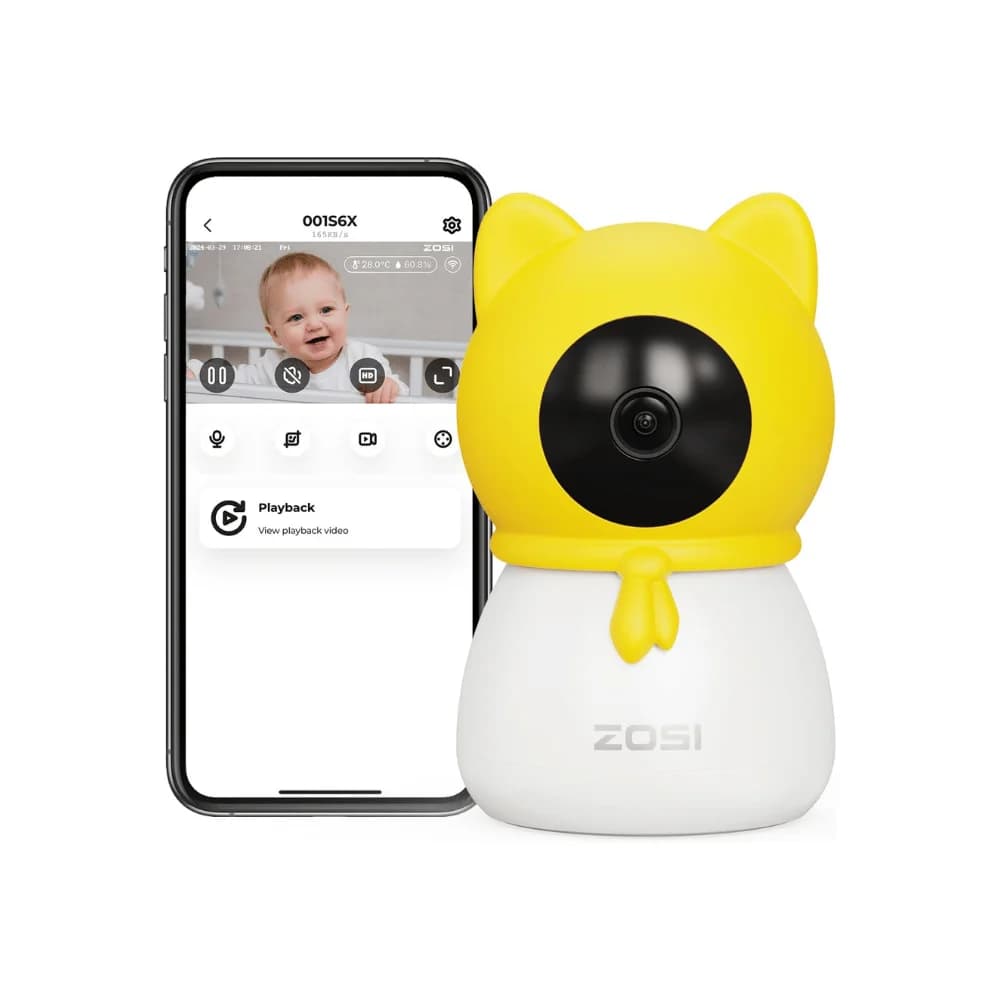 C516 2pack 4MP 2.4GHz/5GHz Baby Camera + Max 256GB Local Storage