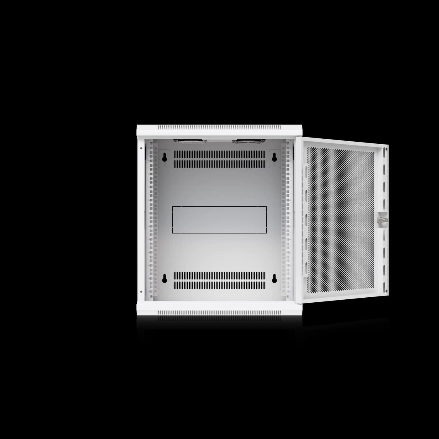 12U Rack Cabinet, 450 mm, Perforated Door