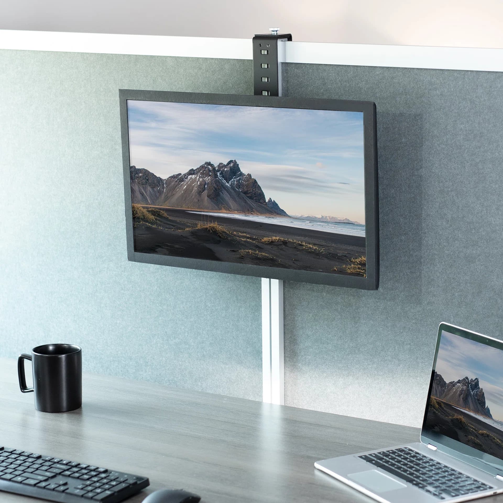 Cubicle Monitor Mount - 17" to 32" Screens