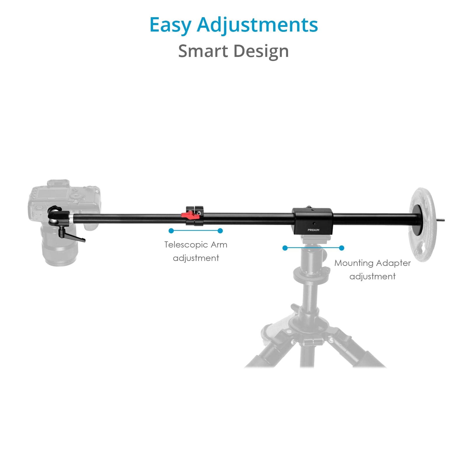 Overhead Photo and Video Camera Boom Pole