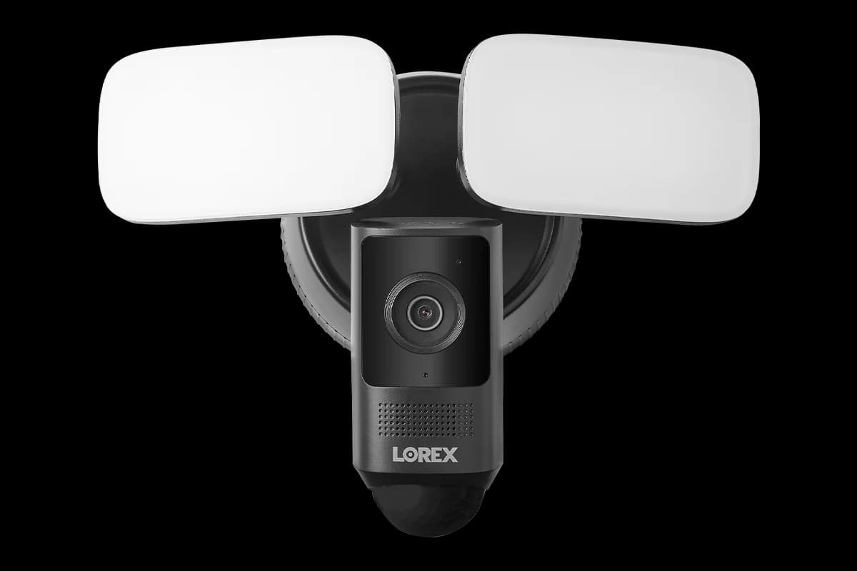 Lorex 2K Wired Floodlight Security Camera - Black (One Pack) - Amazon