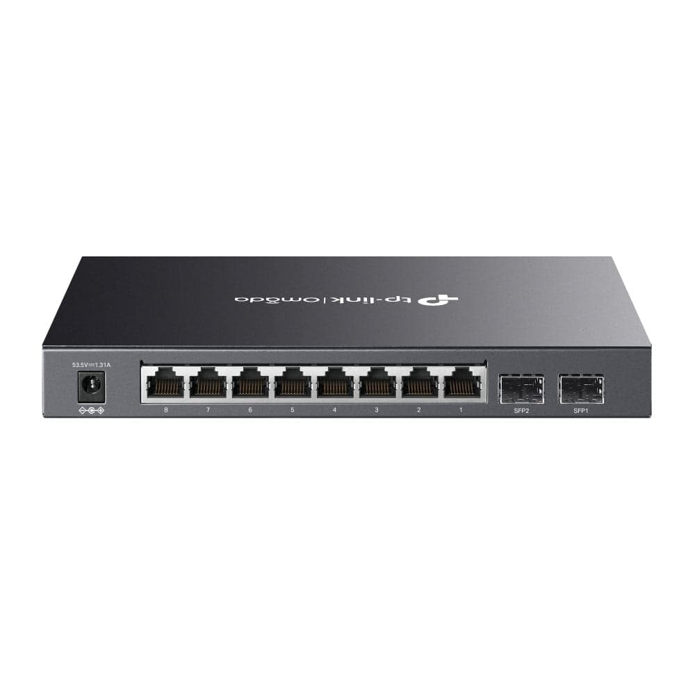 Omada 8-Port Gigabit Smart PoE Switch with 2 SFP Slots, SG2210P(Pre-Order)