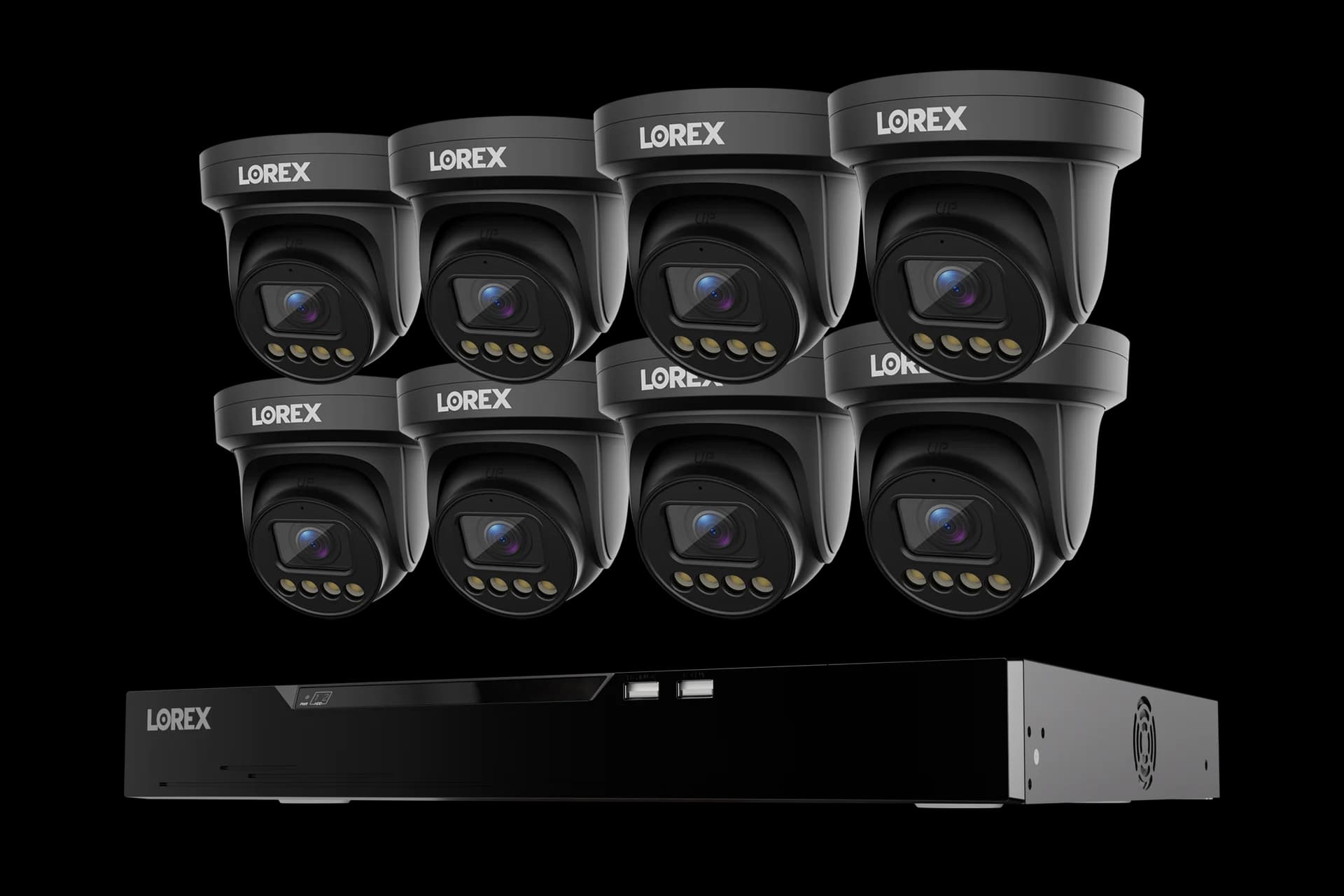 Lorex Connect X Series 4K 16-Channel Wired NVR System with X3 Turret Security Cameras - 4TB
