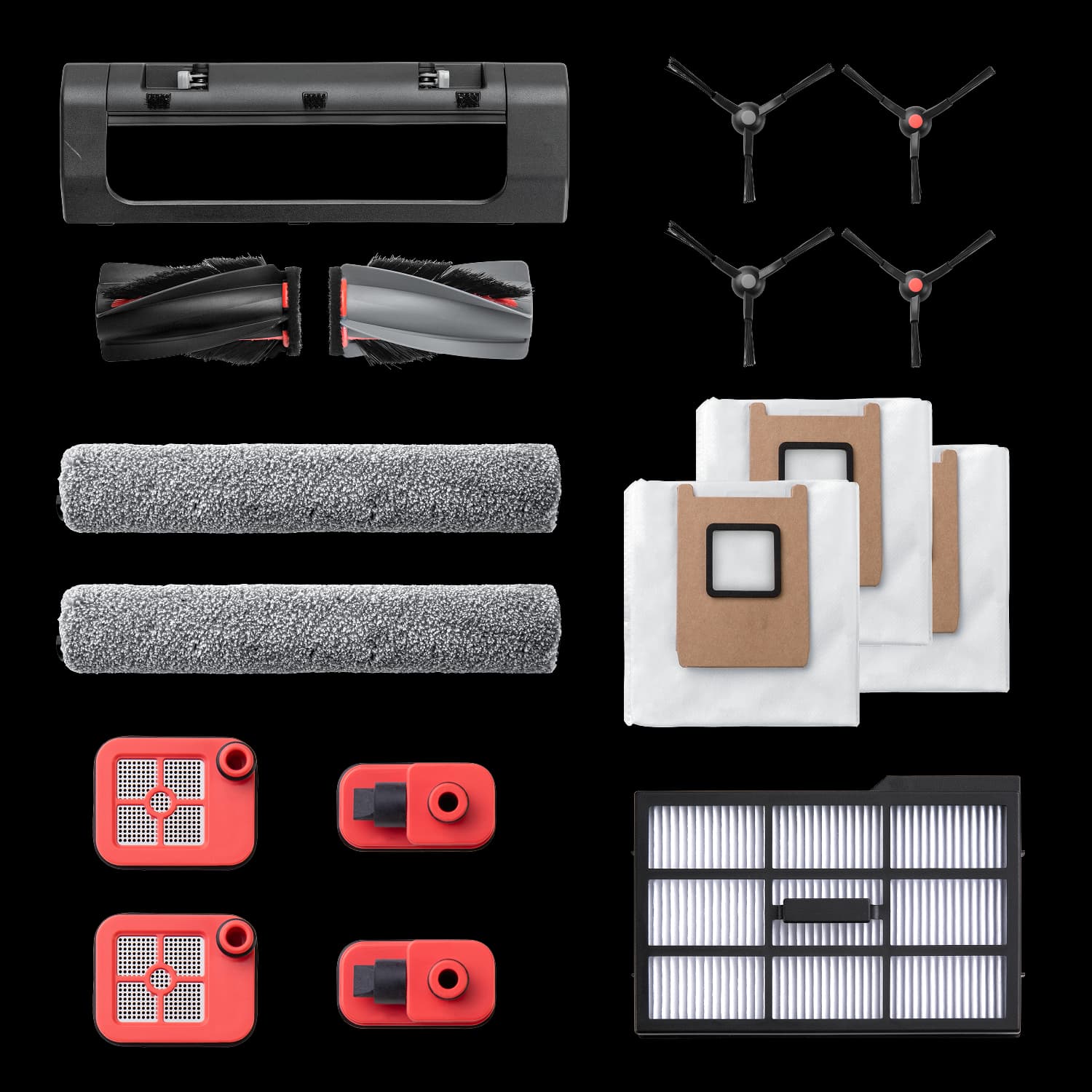 eufy Accessories Package for E28 & E25, Side Brush, Filter, Rolling Brush for Robovac, Dustbag, Roller Mop, Dirty Water Reservoir Filter