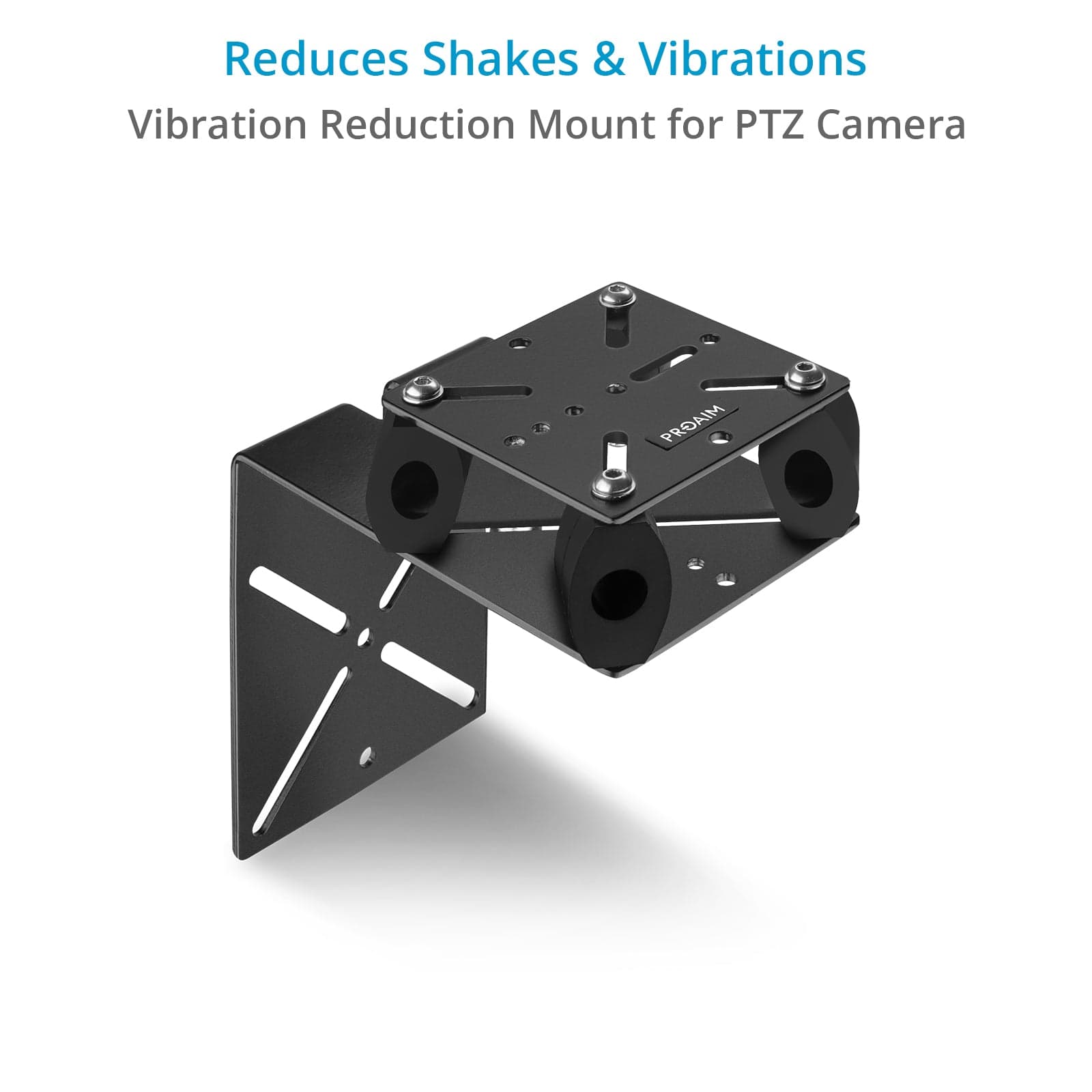 PTZ-10 Mount for PTZ Cameras - Vibration Isolator with L-shaped Bracket