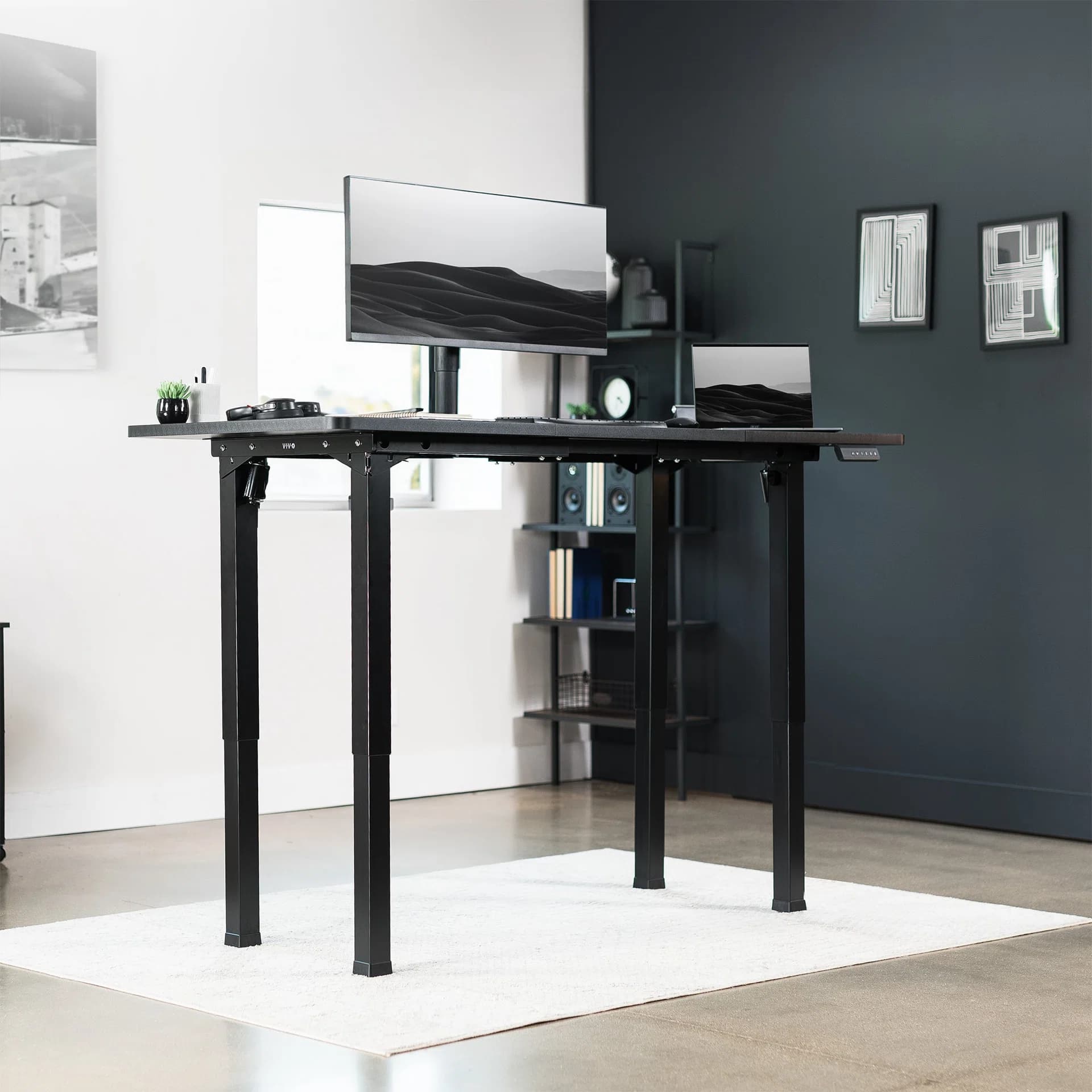 Electric 4-Leg Dual Motor Desk Frame
