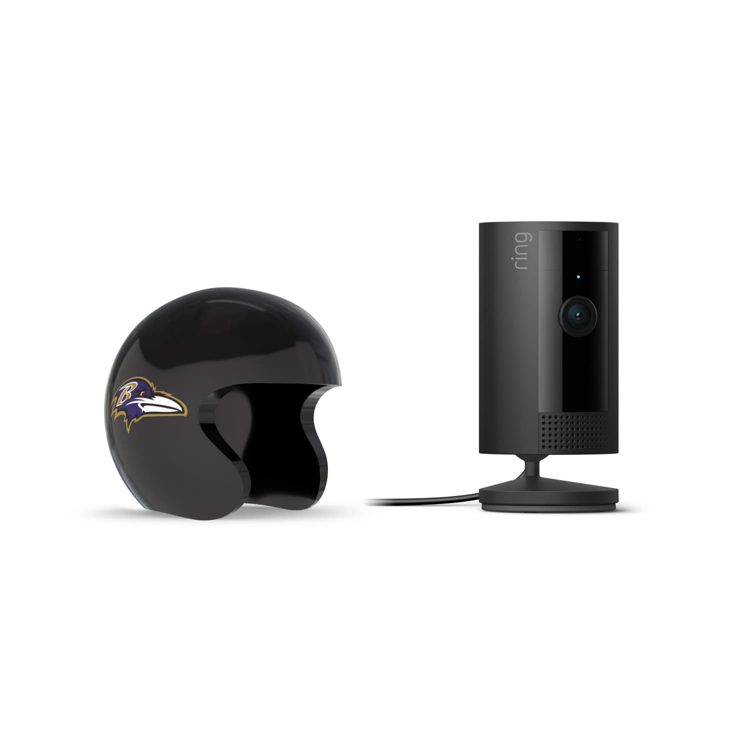 Indoor Cam, Black + NFL Game Day Cam Cover — AFC