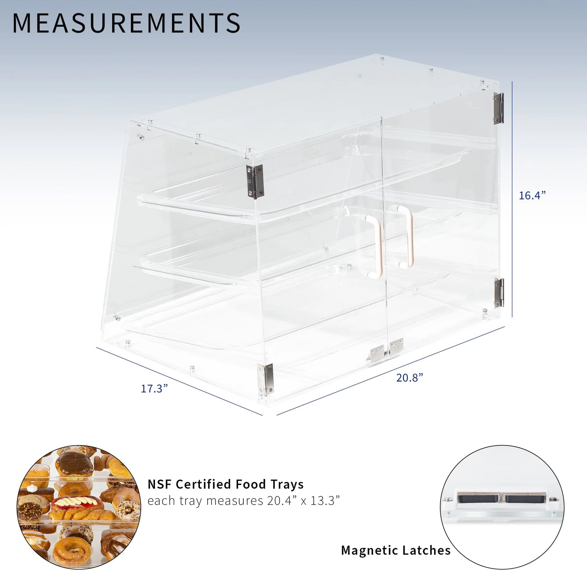 3 Tray Acrylic Display Case