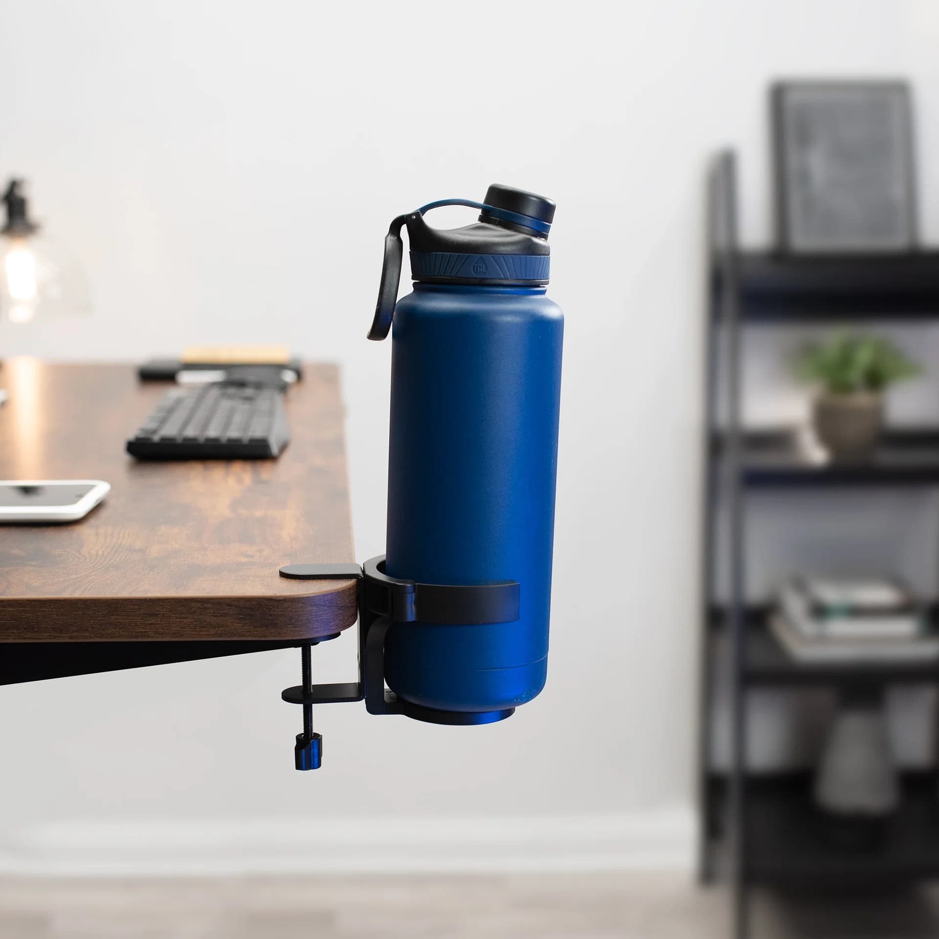Clamp-on Desk Cup Holder