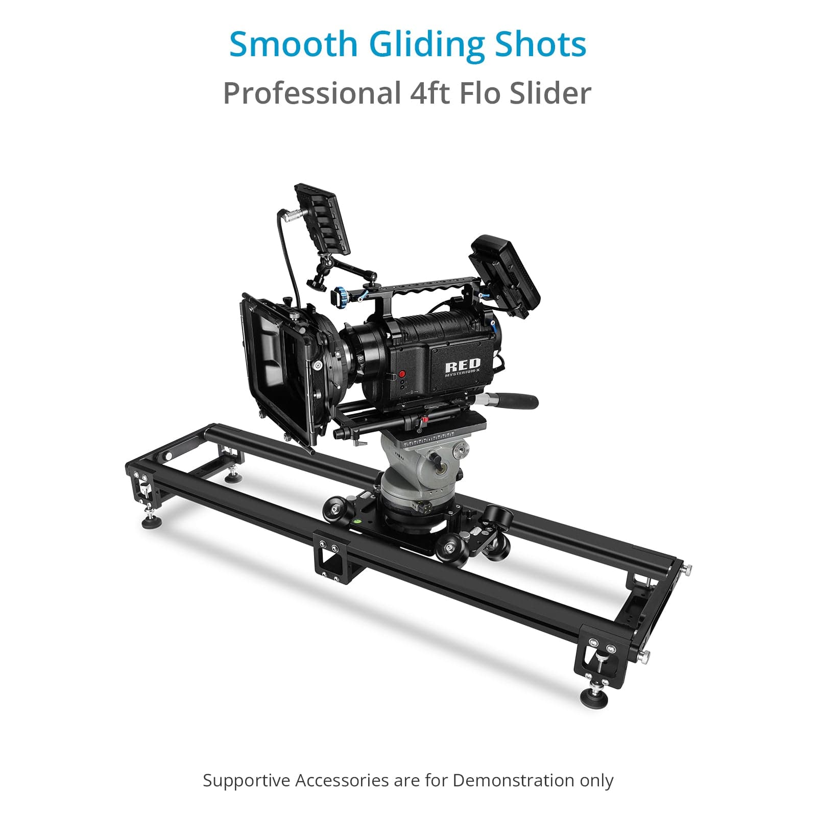 Flo Professional 4ft Video Camera Slider for Videomakers & Filmmakers