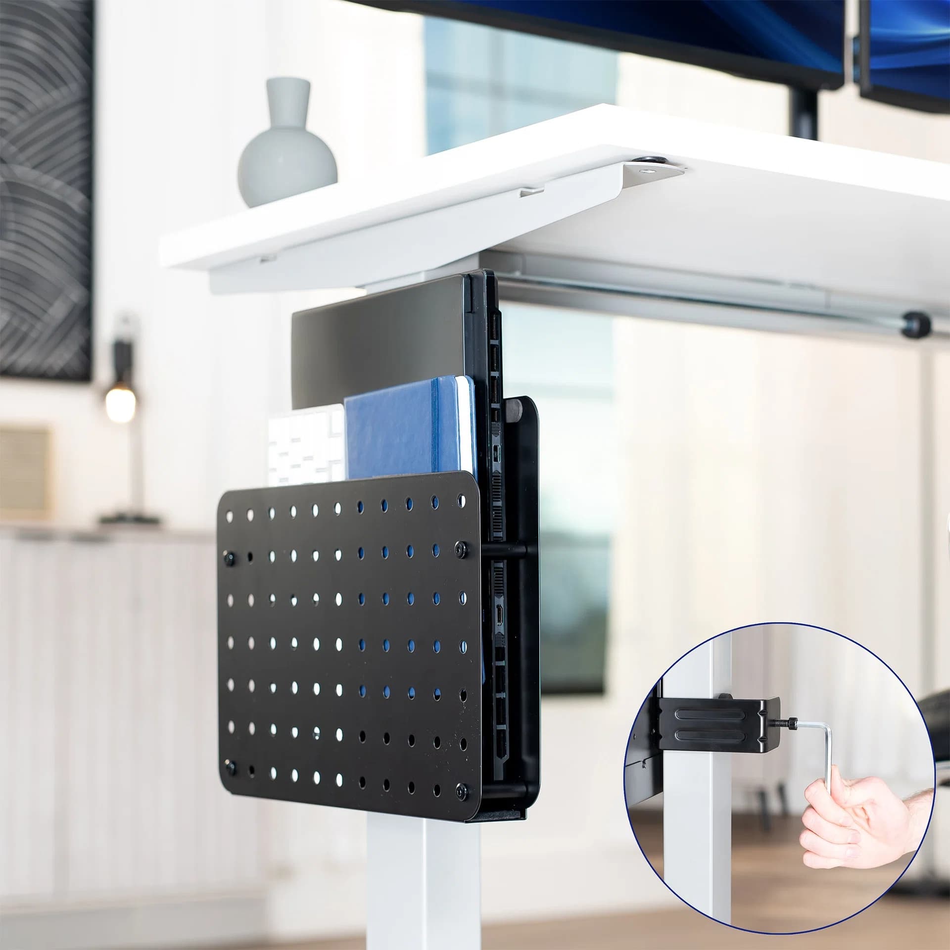 Clamp-on Laptop Mounting Sleeve