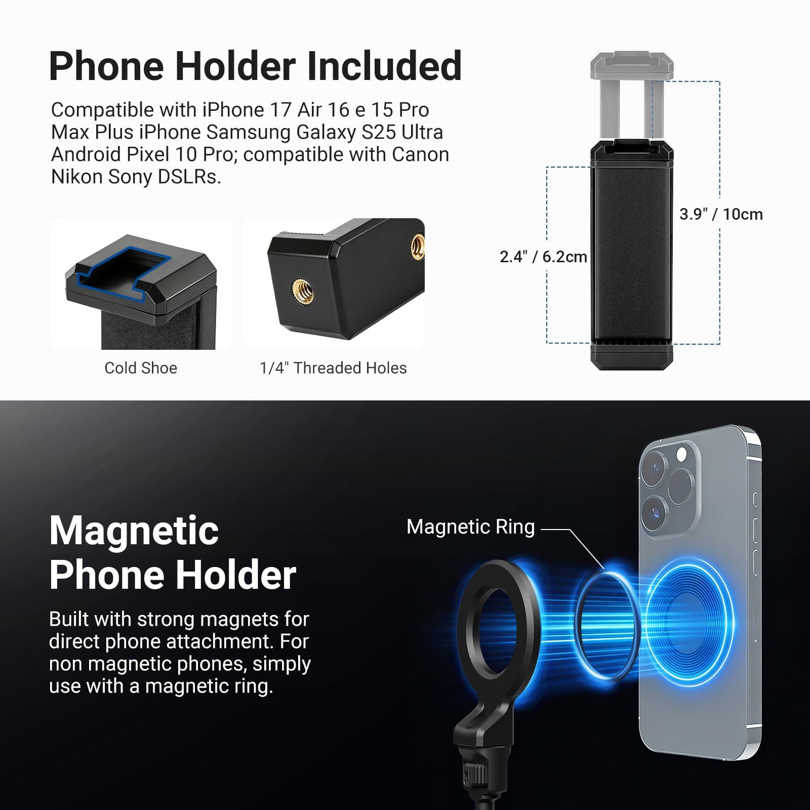BASICS UA062 26.4" Articulating Magic Arm with Magnetic Phone Mount