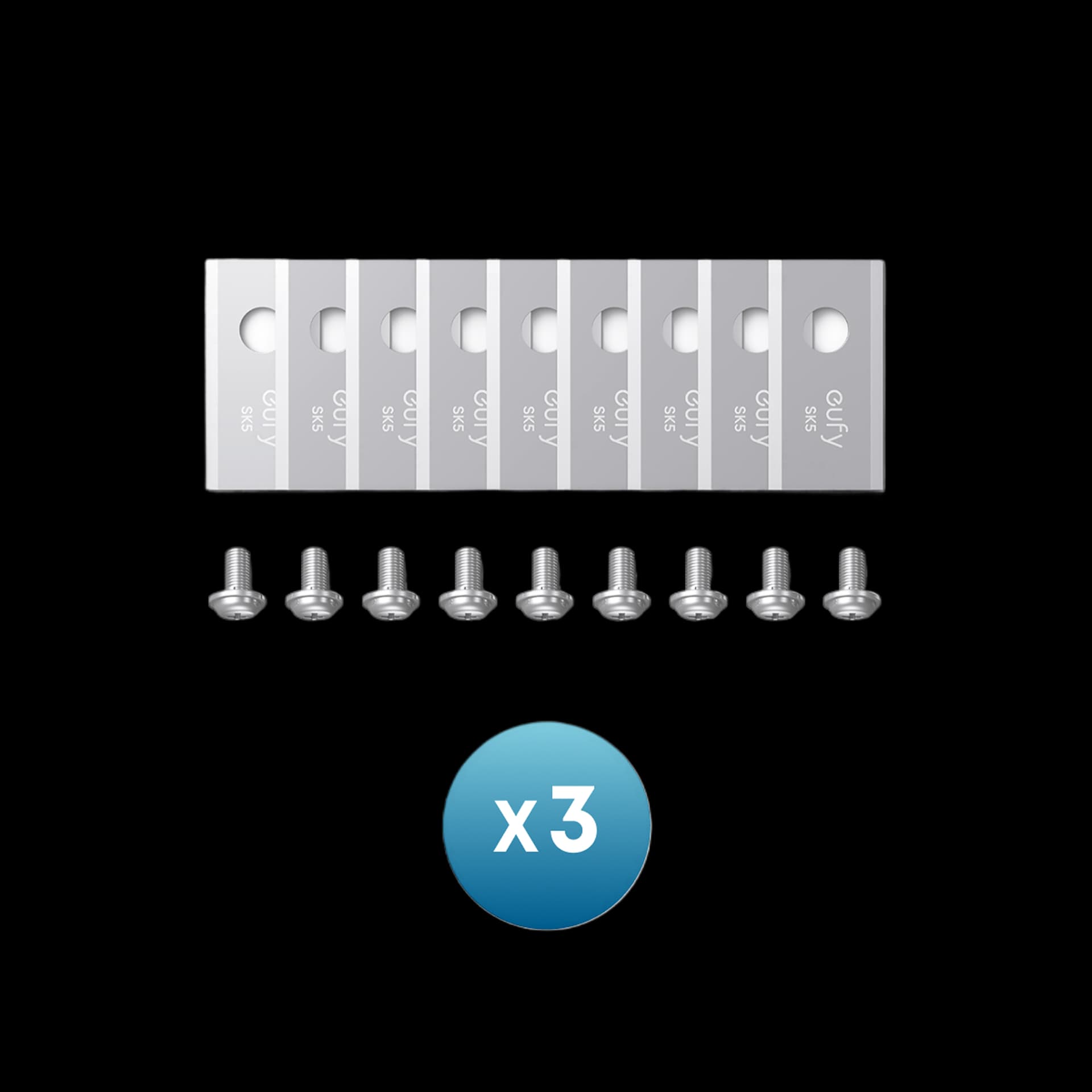 eufy Replacement Blade Set: 3*(9 Lawn Mower Blades and 9 Screws) Compatible E15&E18