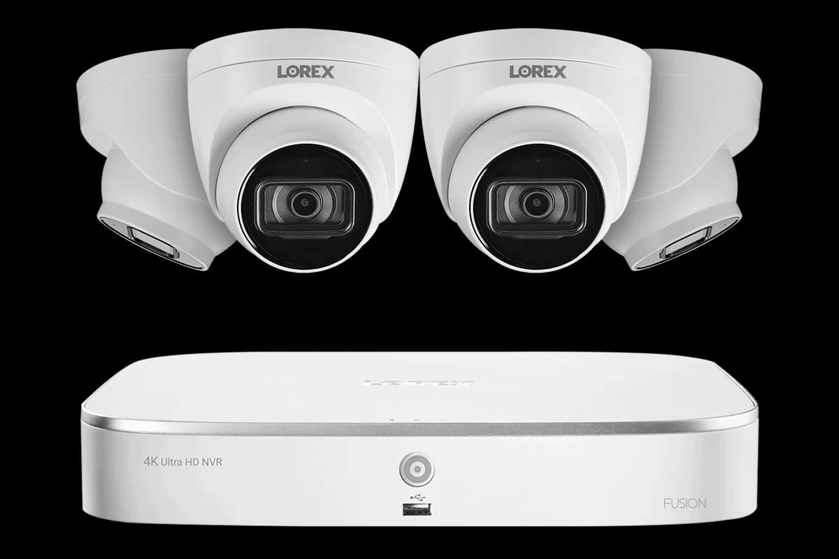 Lorex Fusion 4K 16-Channel (8 Wired + 8 Wi-Fi) 2TB NVR System with Dome Cameras featuring Listen-In Audio - Amazon