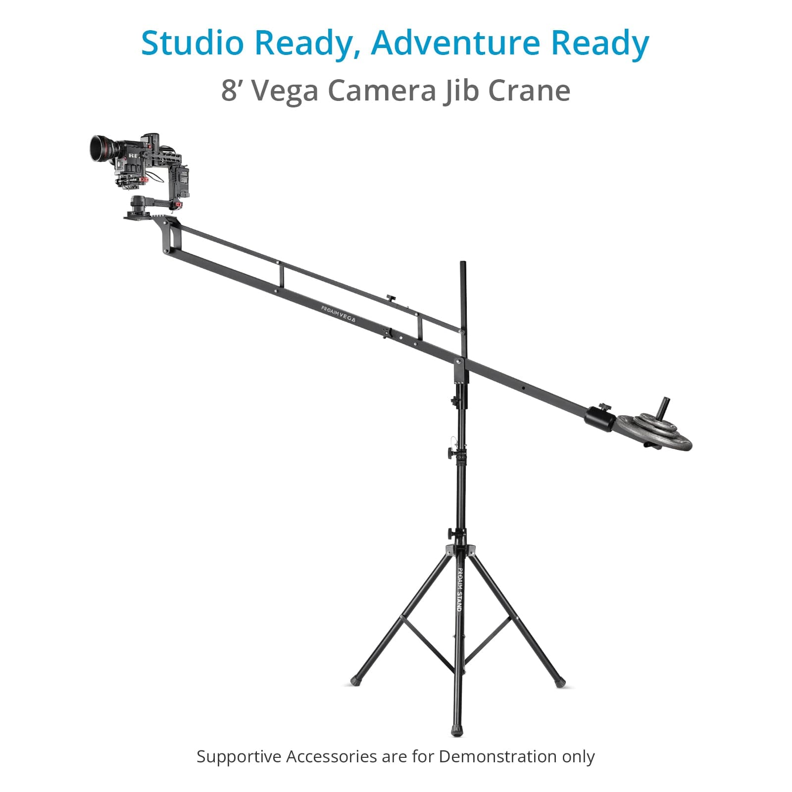 8' Vega Jib Crane for DSLR Video Cameras | Payload: 8kg/17lb