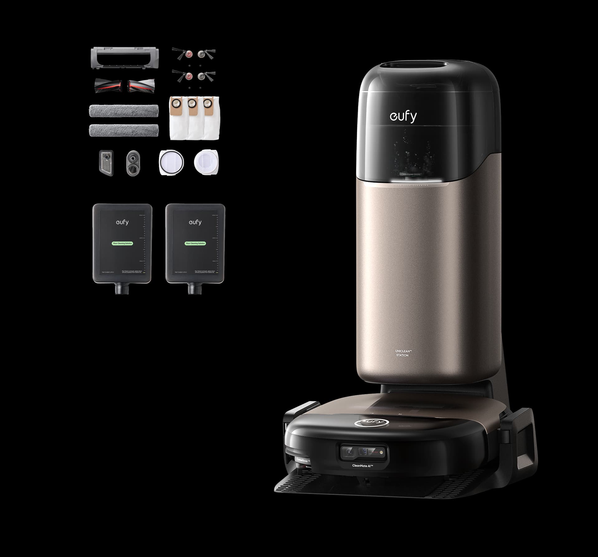 Eufy Omni S2 + Accessory Kit + Hard Floor Cleaner * 2