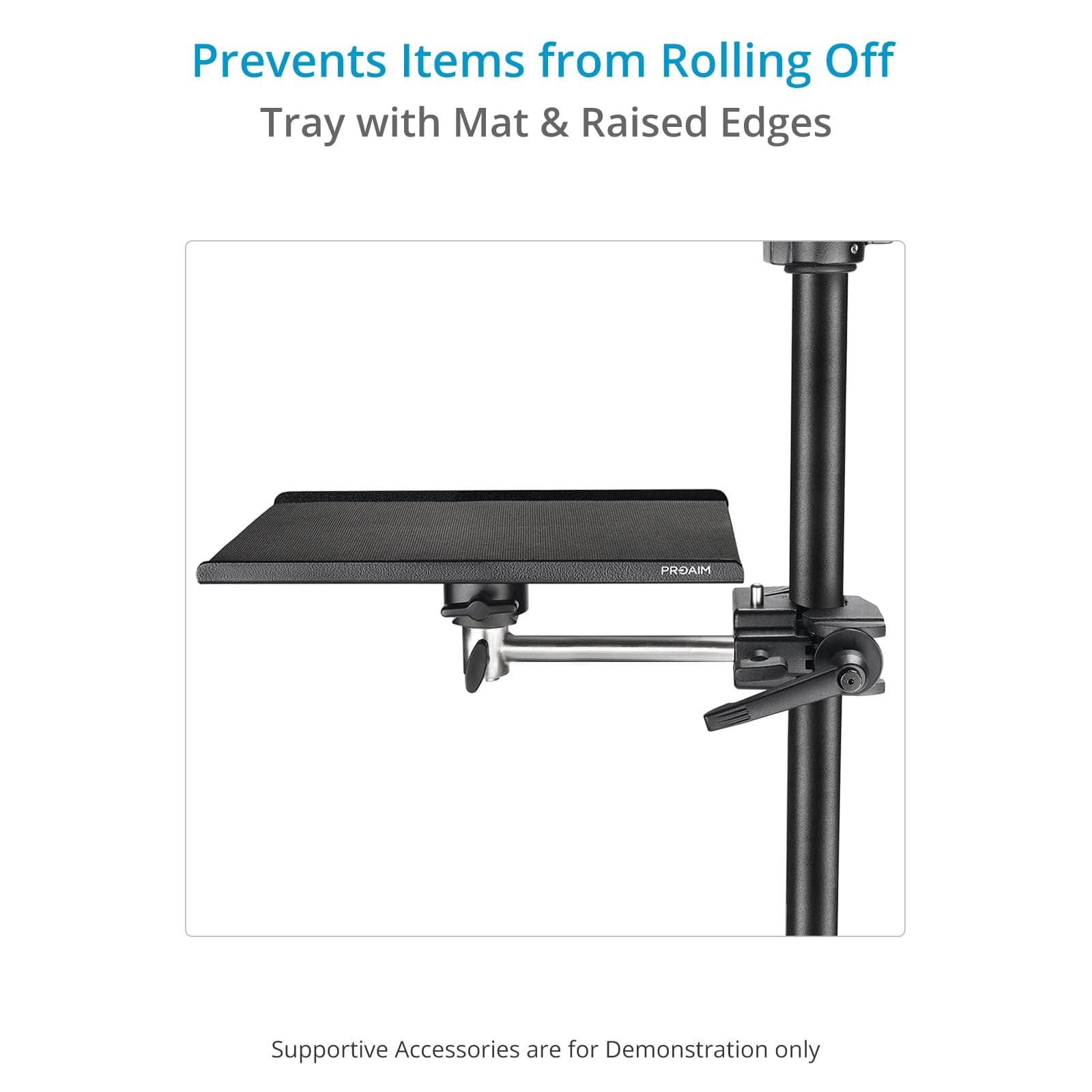 Utility Tray with Arm & Clamp