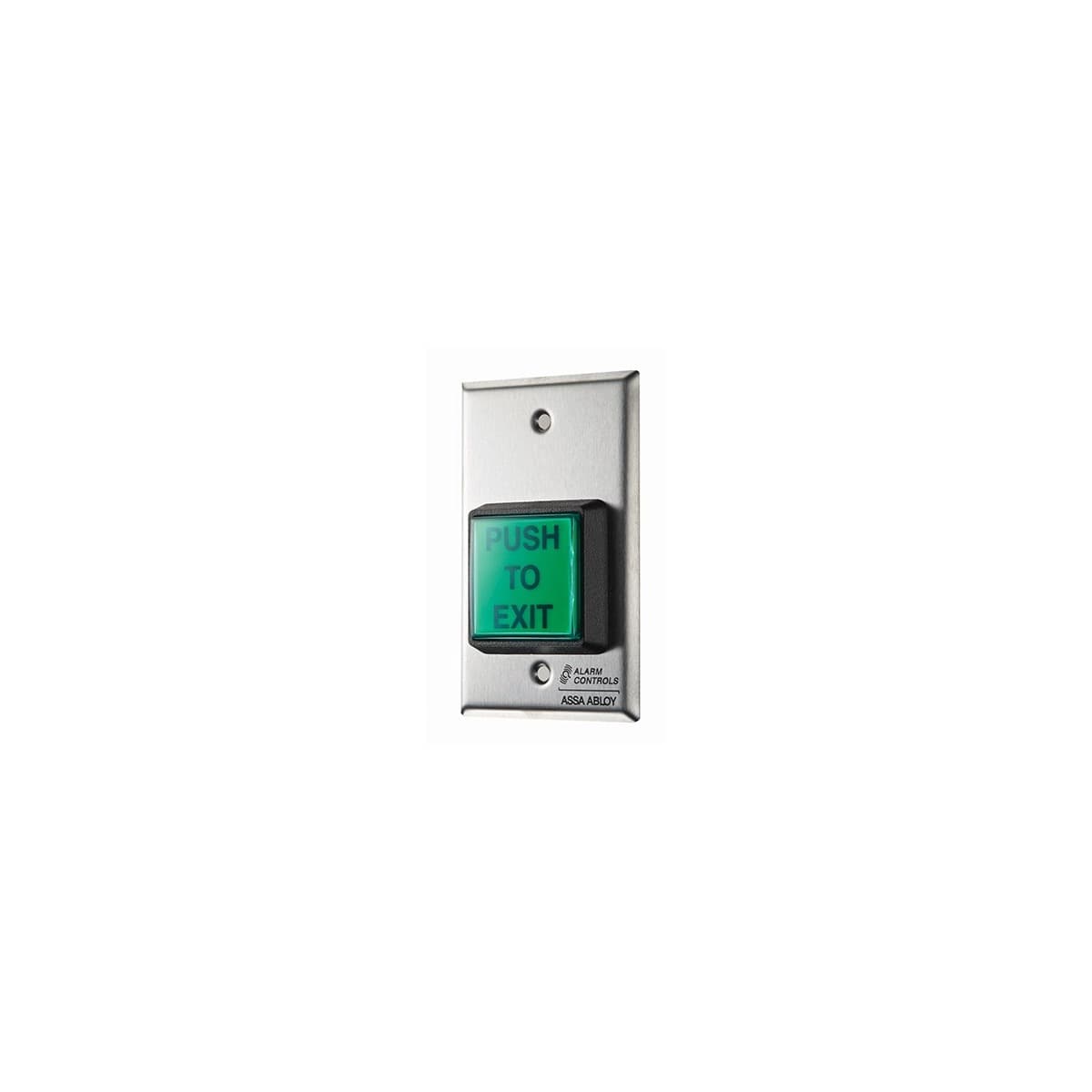 Alarm Controls - Green Illuminated "Push to Exit" Button — LTK-TS-2T