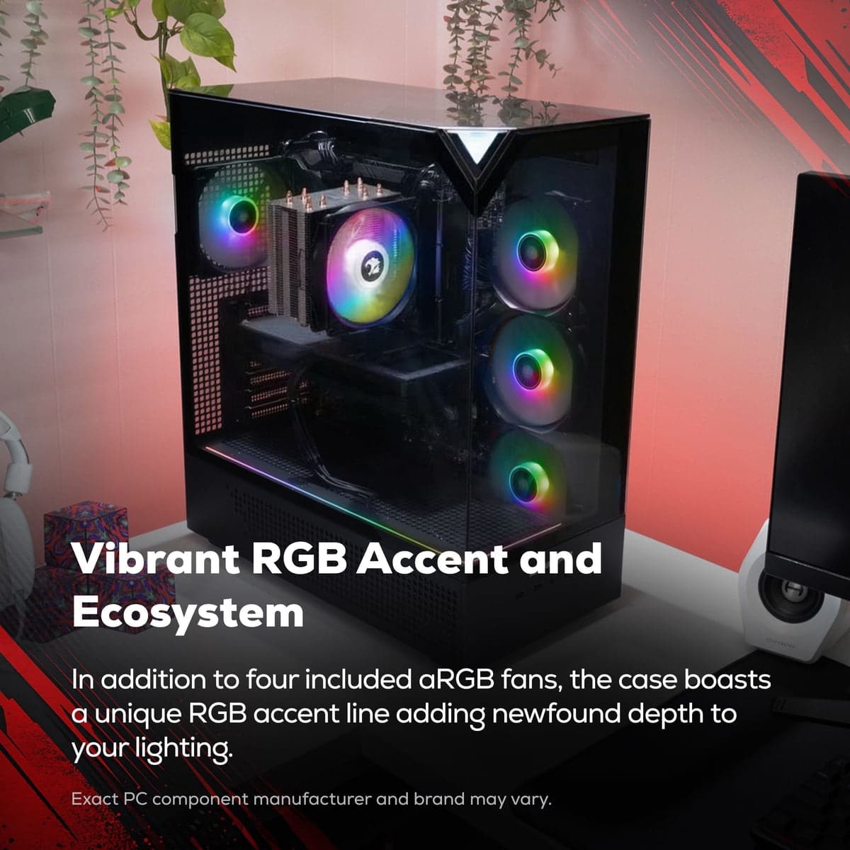 iBUYPOWER Element Gaming PC Desktop - AMD Ryzen 5 9500F, AMD Radeon RX 9060 8GB, 16GB DDR5 RAM, 1TB NVMe SSD