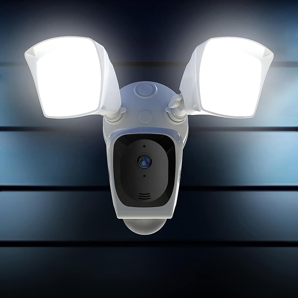 Night Owl Wi-Fi Metal Floodlight Deterrence HD+ Camera with 2-Way Audio and 64GB MicroSD Card