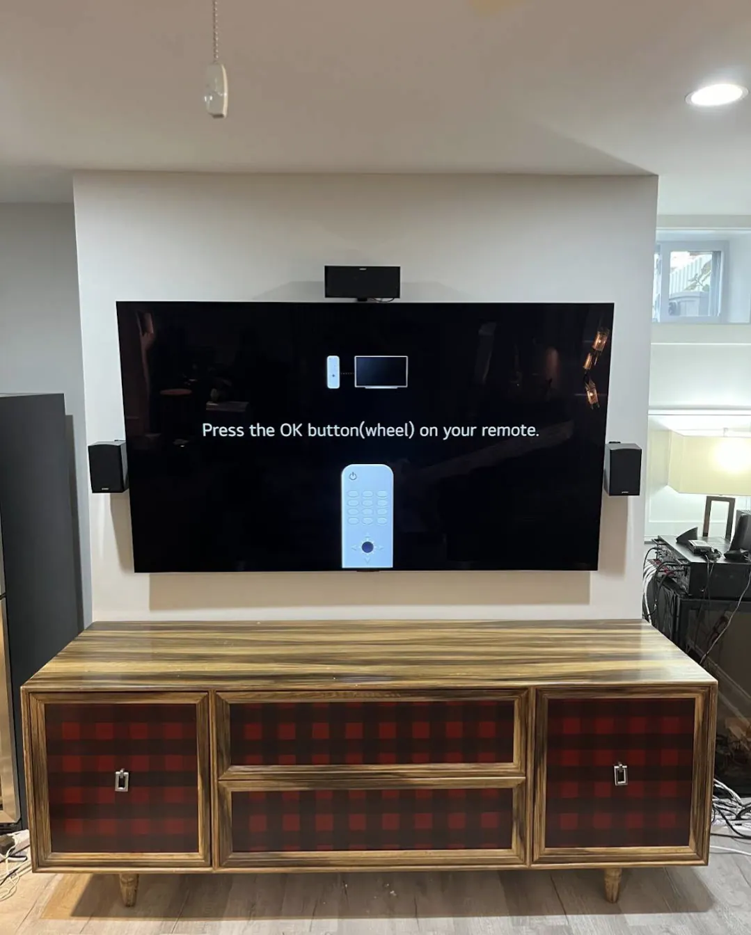 Completed Houston TV wall mounting project 033