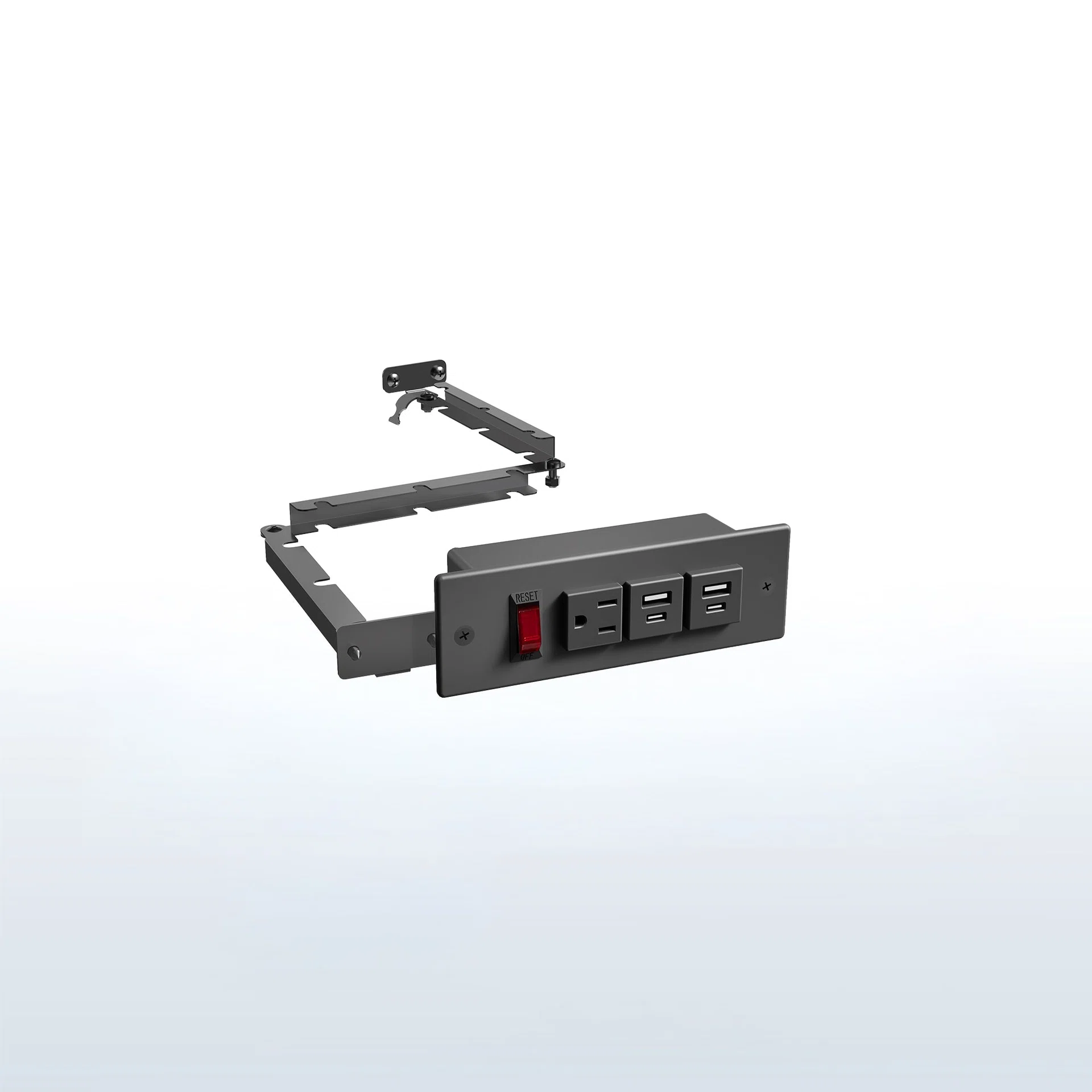 Life Finds by VIVO Compact In-Drawer Outlet Charging Station