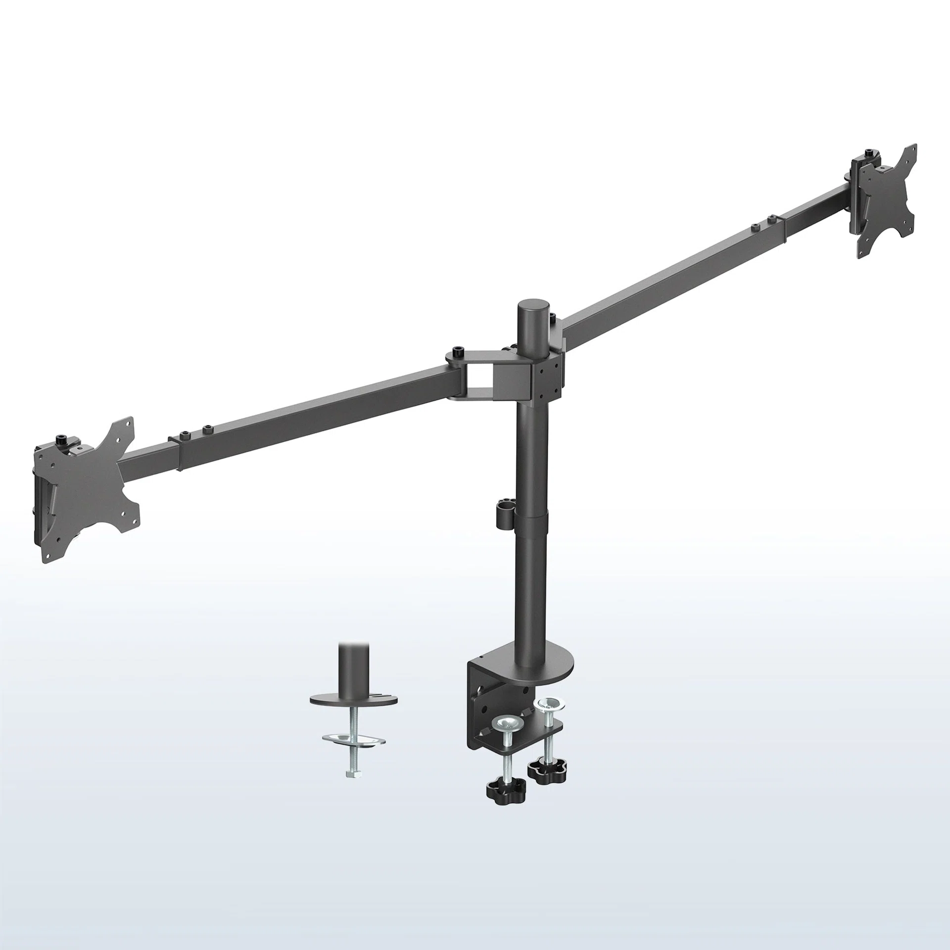 VIVO Telescoping Dual Ultrawide Monitor Desk Mount - Up to 45" Screens — Telescoping Dual Ultrawide Monitor Desk Mount - Up to 45" Screens — Product view