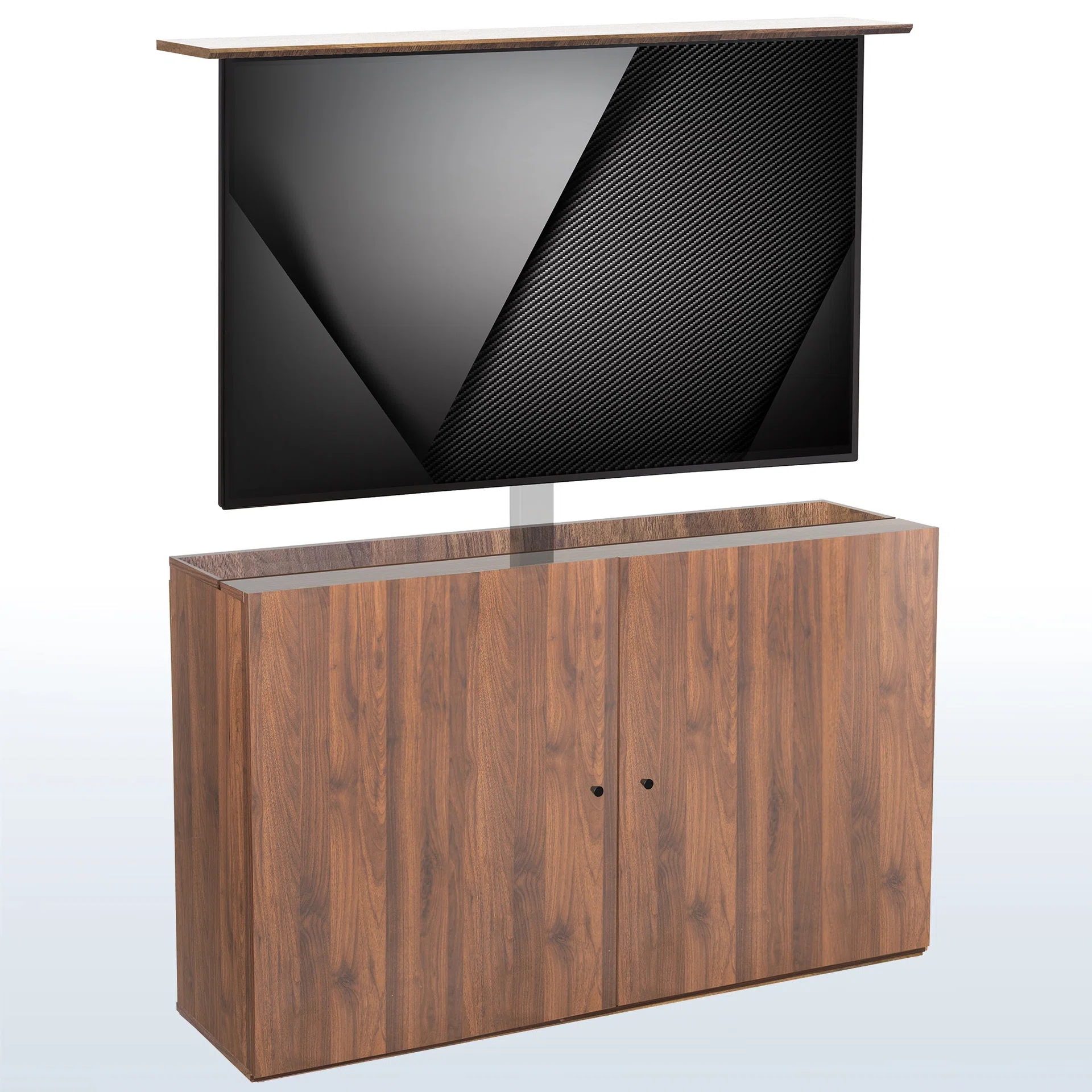 VIVO TV Lift Cabinet - 32" to 65" Screens (Designed for MOUNT-E-UP65A) — Walnut / Up to 55" TVs — Product view