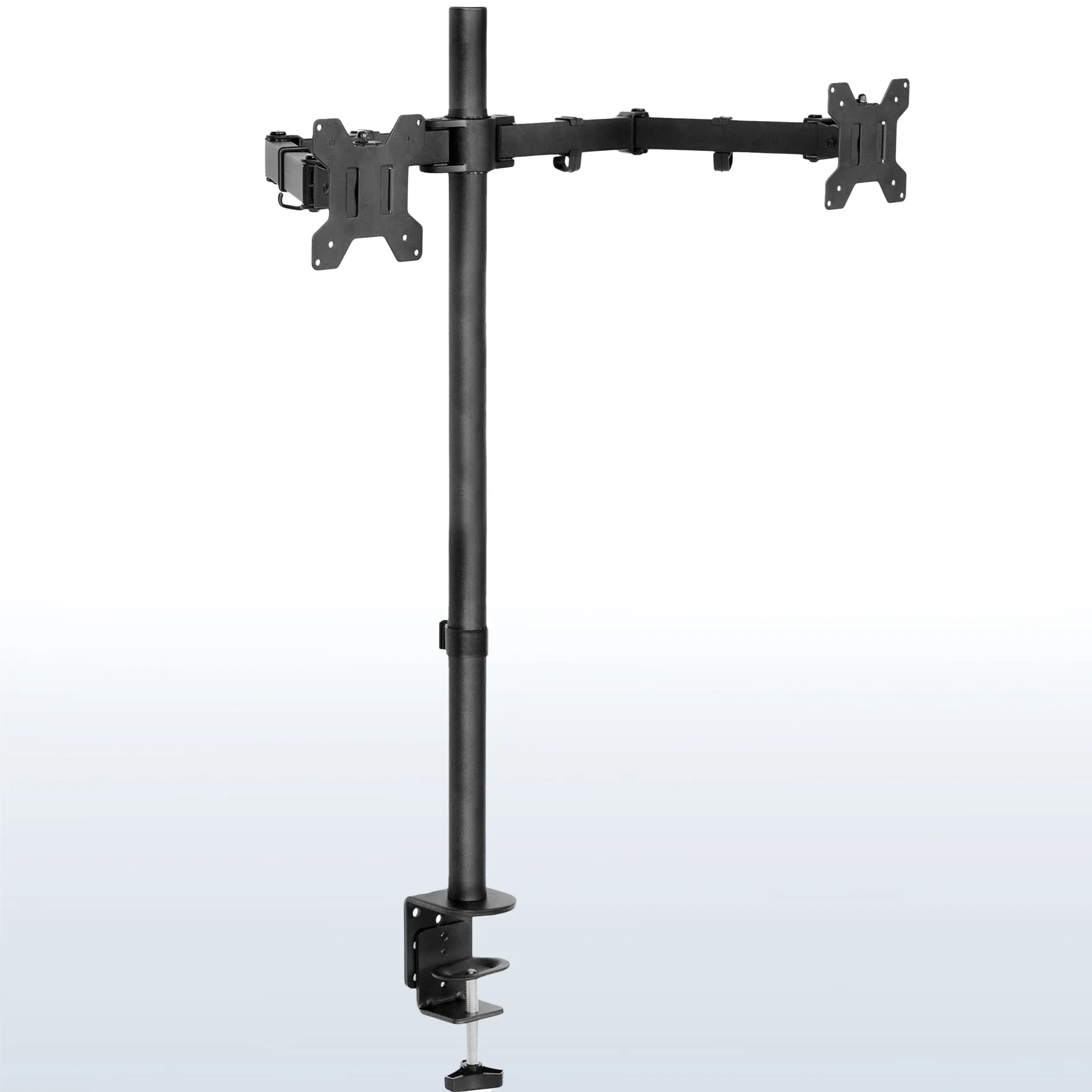 VIVO Dual Monitor Extra Tall Desk Mount - 13" to 27" Screens — Black — Product view