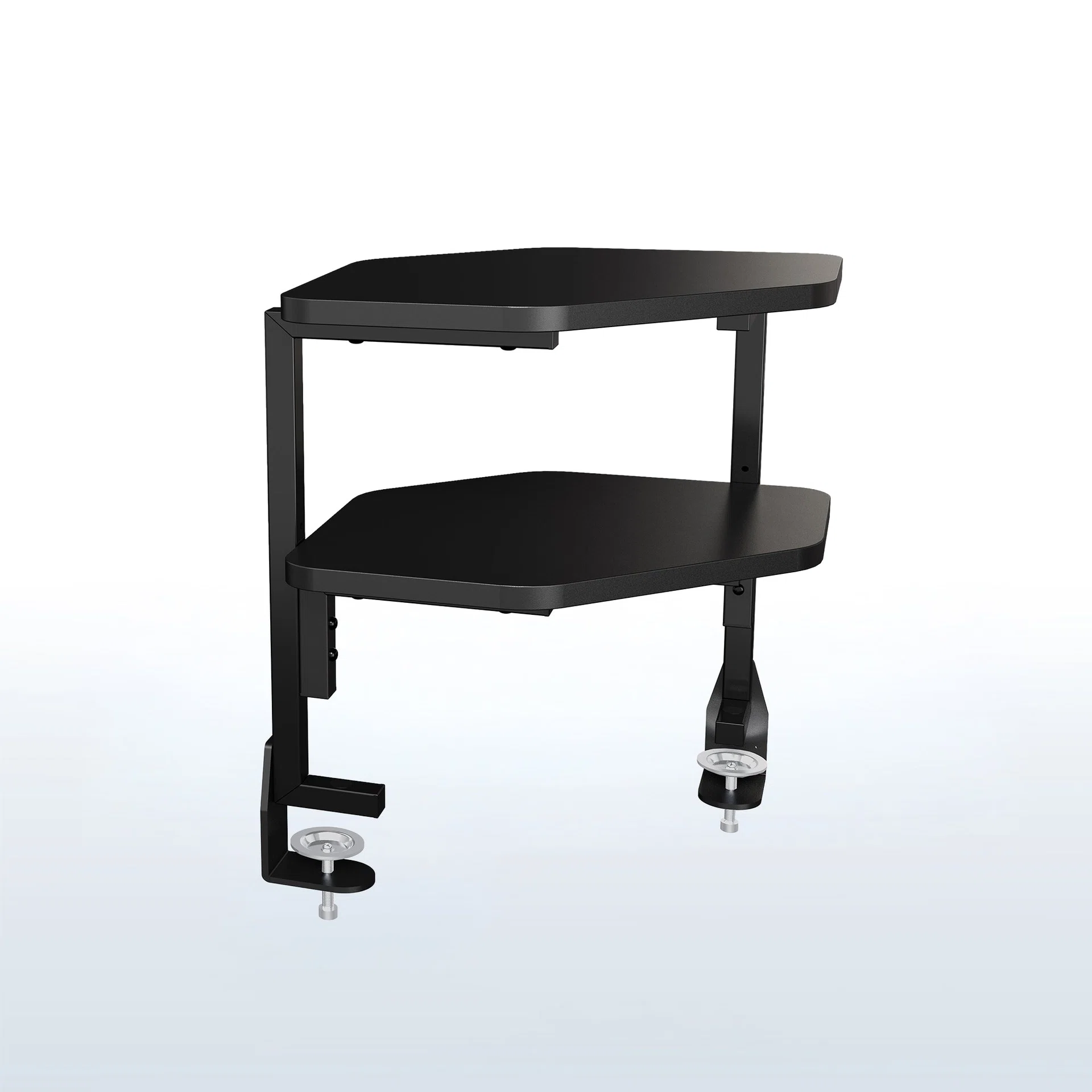 Above/Below Corner Clamp-on 13" Dual Shelf