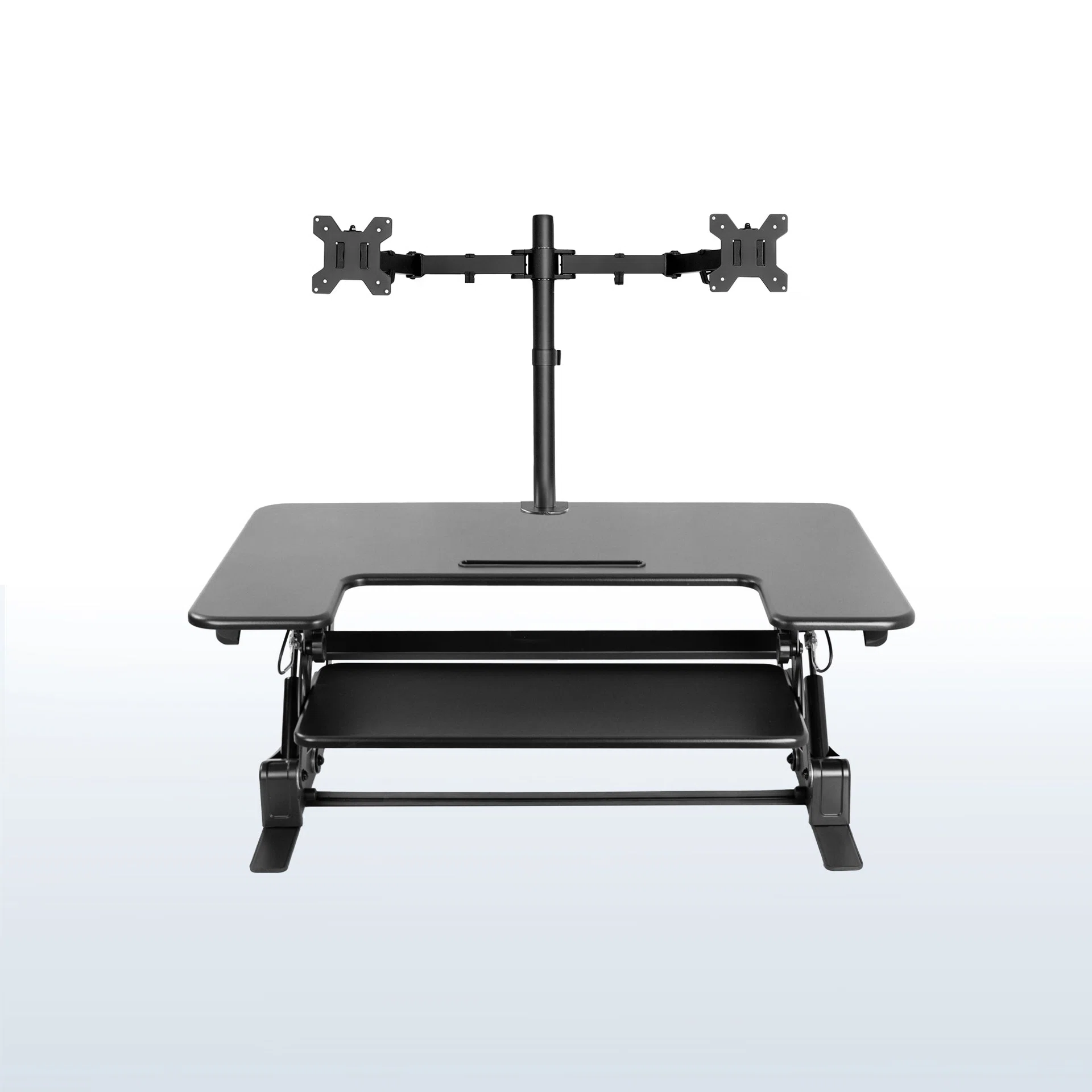 Desk Riser with Dual Monitor Mount - 13” to 30” Screens