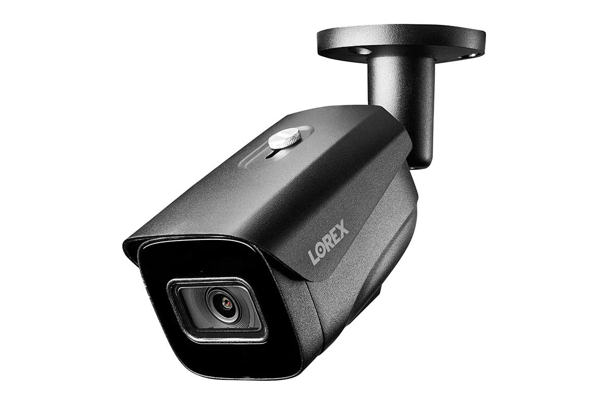 Lorex 4K IP Wired Bullet Security Camera with Listen-in Audio and Real-Time 30FPS Recording