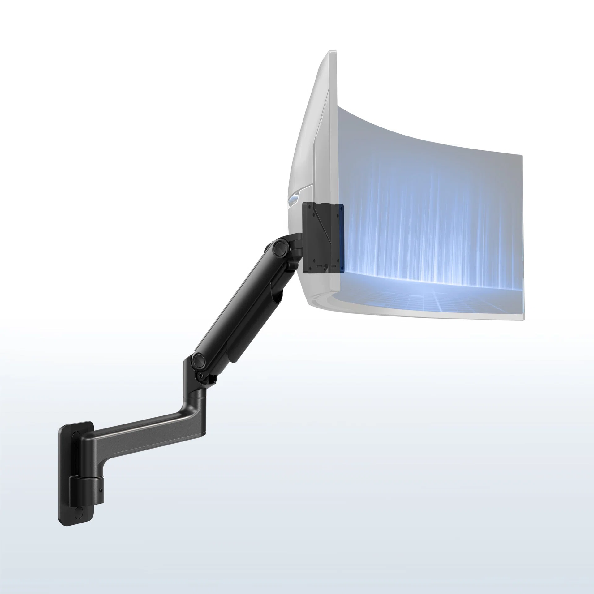 Mechanical Arm Single Ultrawide Monitor Wall Mount - Up to 40" Screens