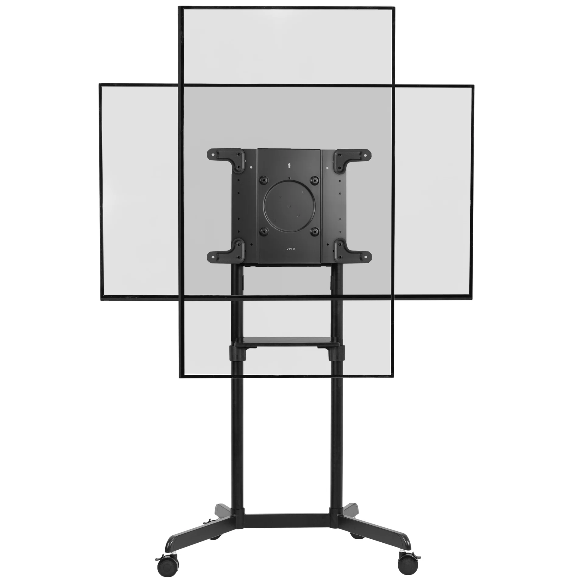 Rotating Mobile TV Cart - 32" to 88" Screens