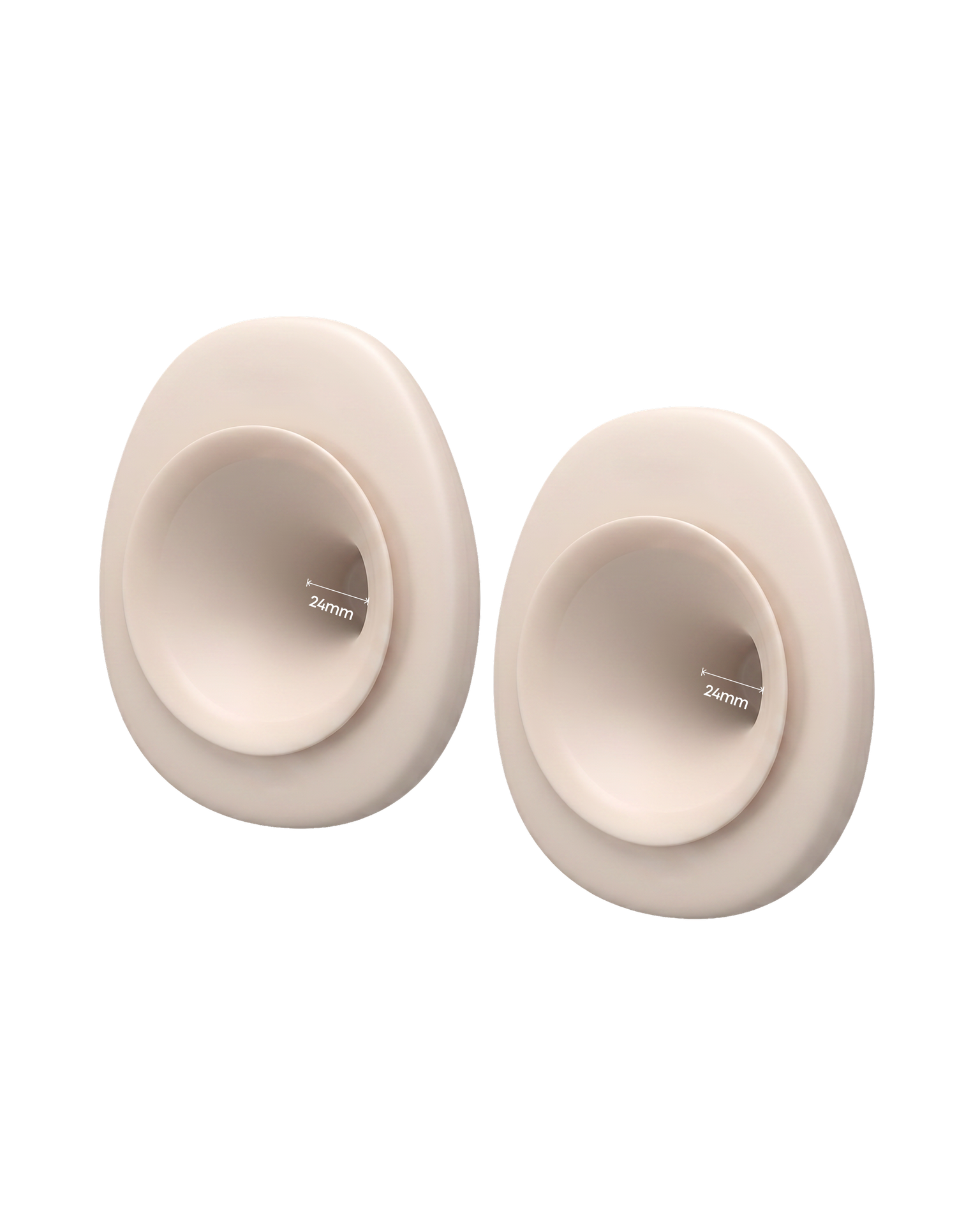 eufy 24 mm Double-Sealed Flange (2-Pack) for Breast Pump E20/S1/S1 Pro