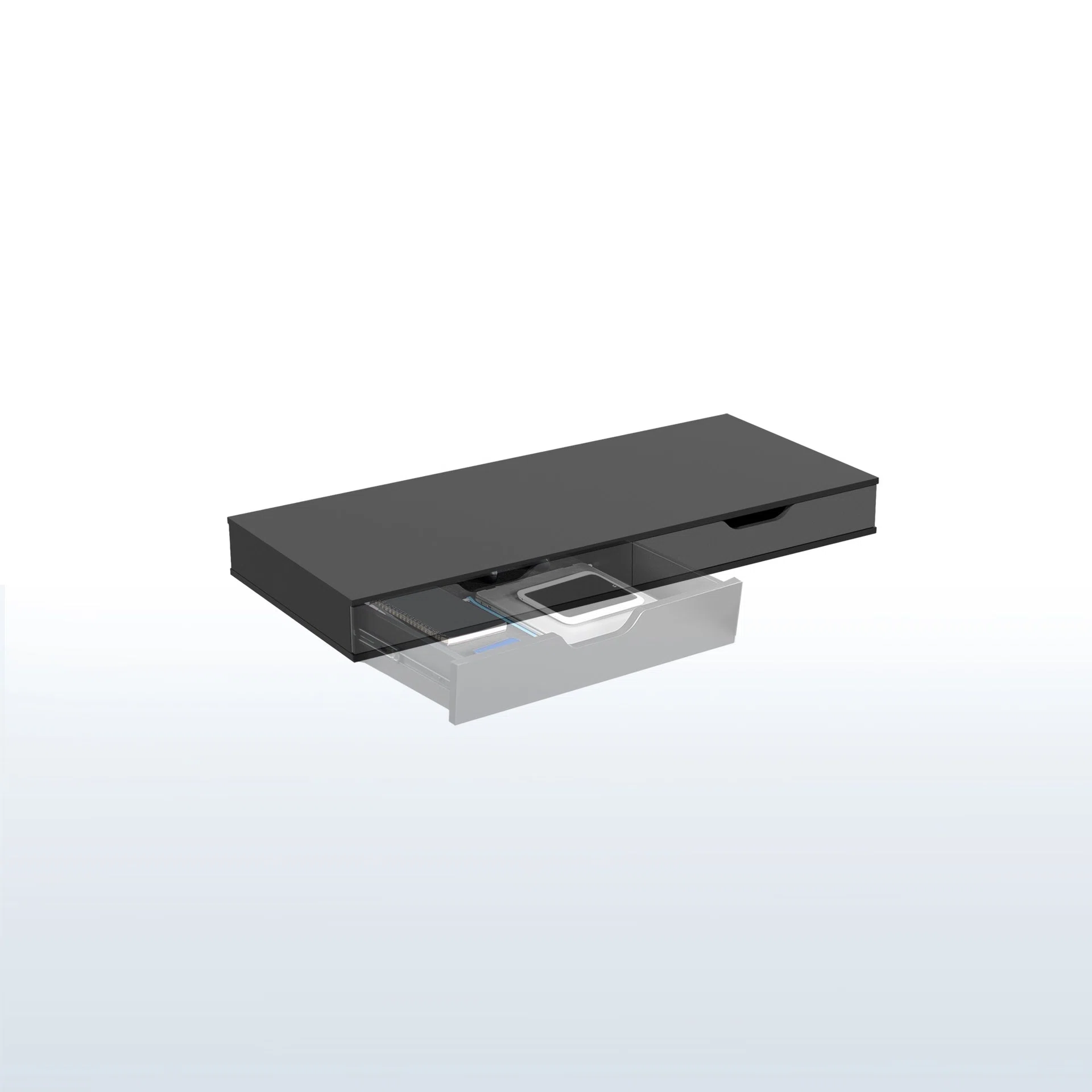 55" x 24" Table Top with Storage & Built-in Power Strip